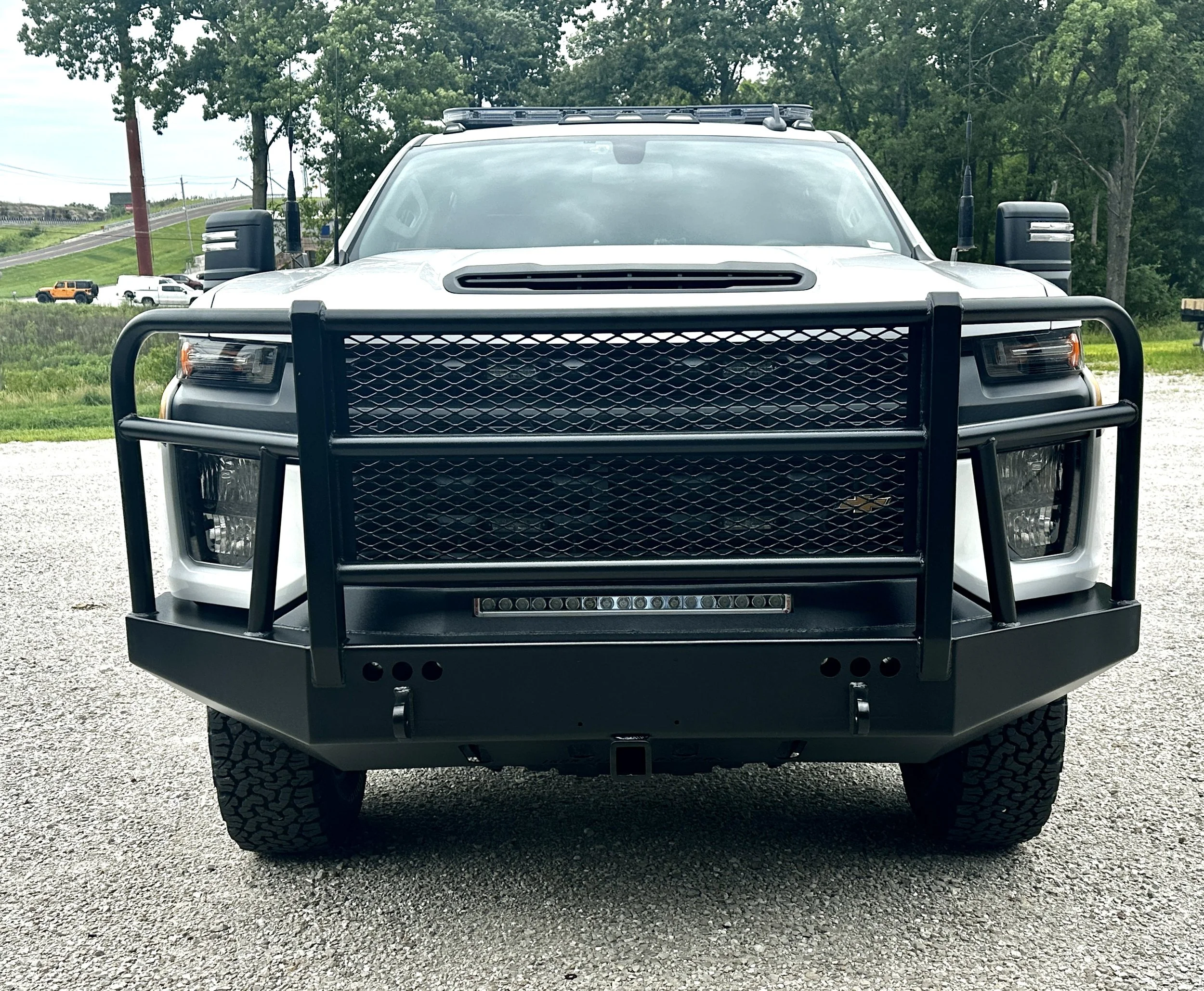 2019 Chev 2500 - Full Width Bumper and Brush Guard for the Boles Fire Protection District - Iron Bear Customs