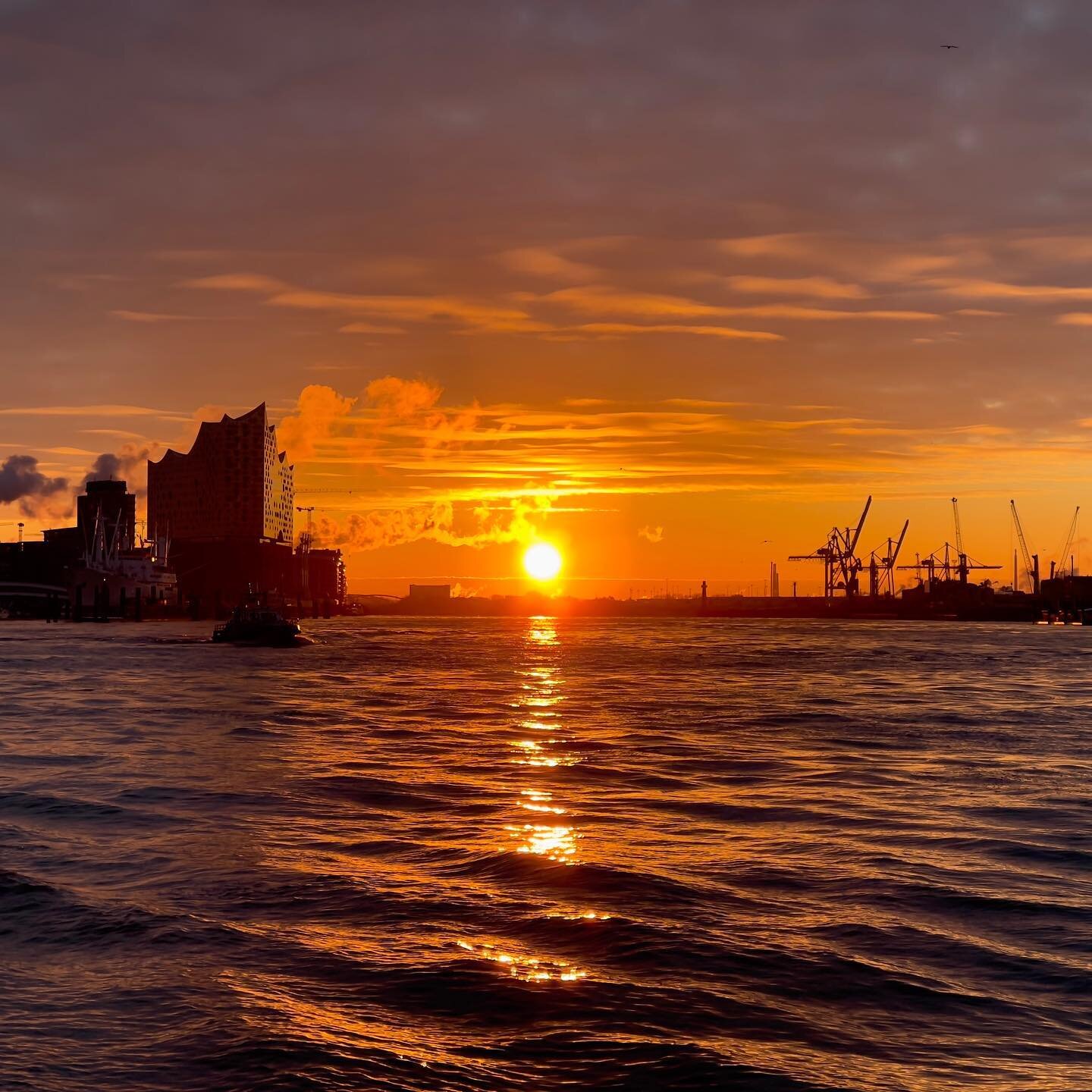 Harbour Hamburg #sunrise #hamburgerhafen #ilovewhatido #leadwithstrengths #positiveleadership #strengthspartners