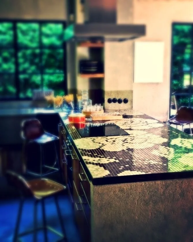 Mosaico | decoro Whinter Flowers personalizzato design by Carlo Dal Bianco | fonte Pinterest