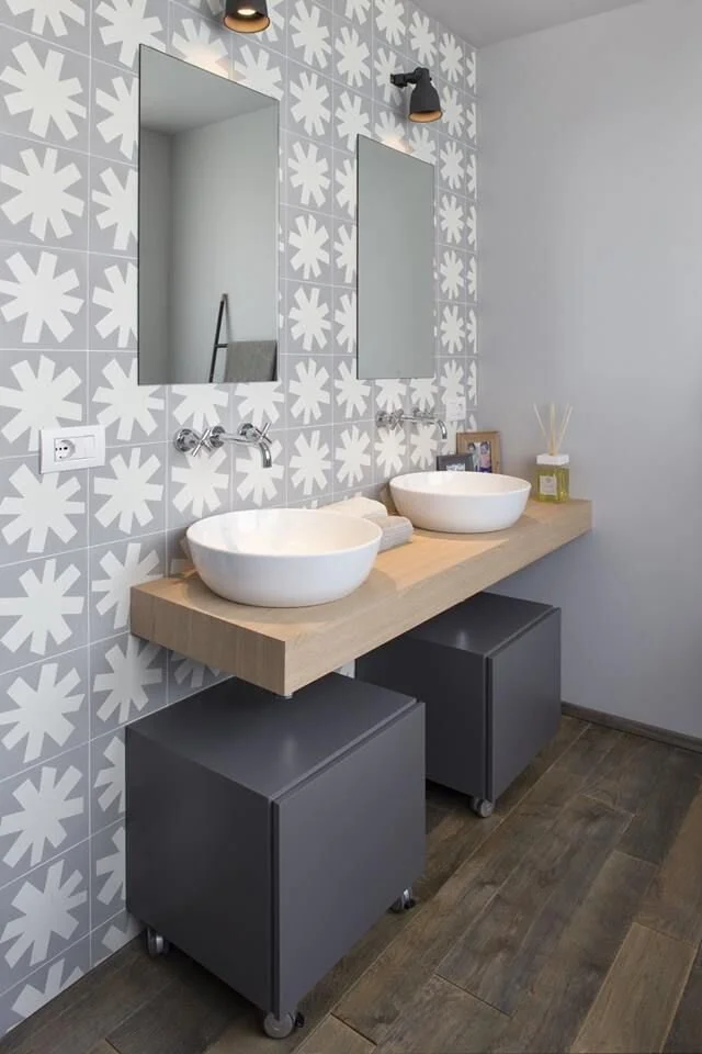 Cementine | decoro Asterisque Leger design by Paola Navone | fonte Pinterest