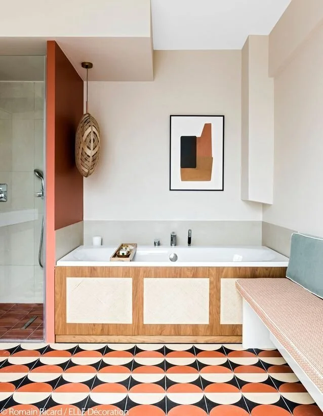 Cementine | decoro Eclipse personalizzato design by India Mahdavi | fonte Pinterest