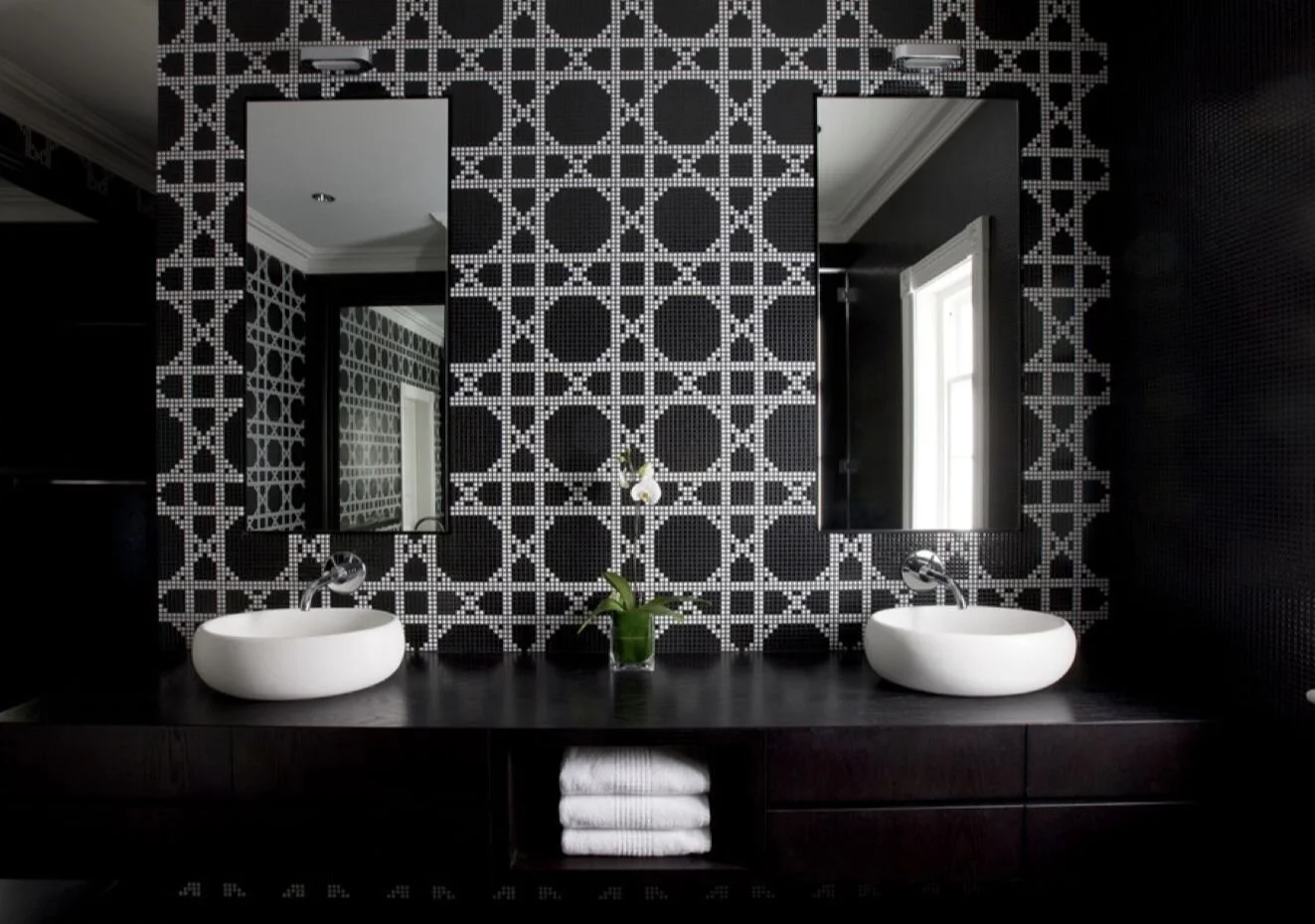 Mosaico | decoro Vienna Nero design by Carlo Dal Bianco | fonte Pinterest
