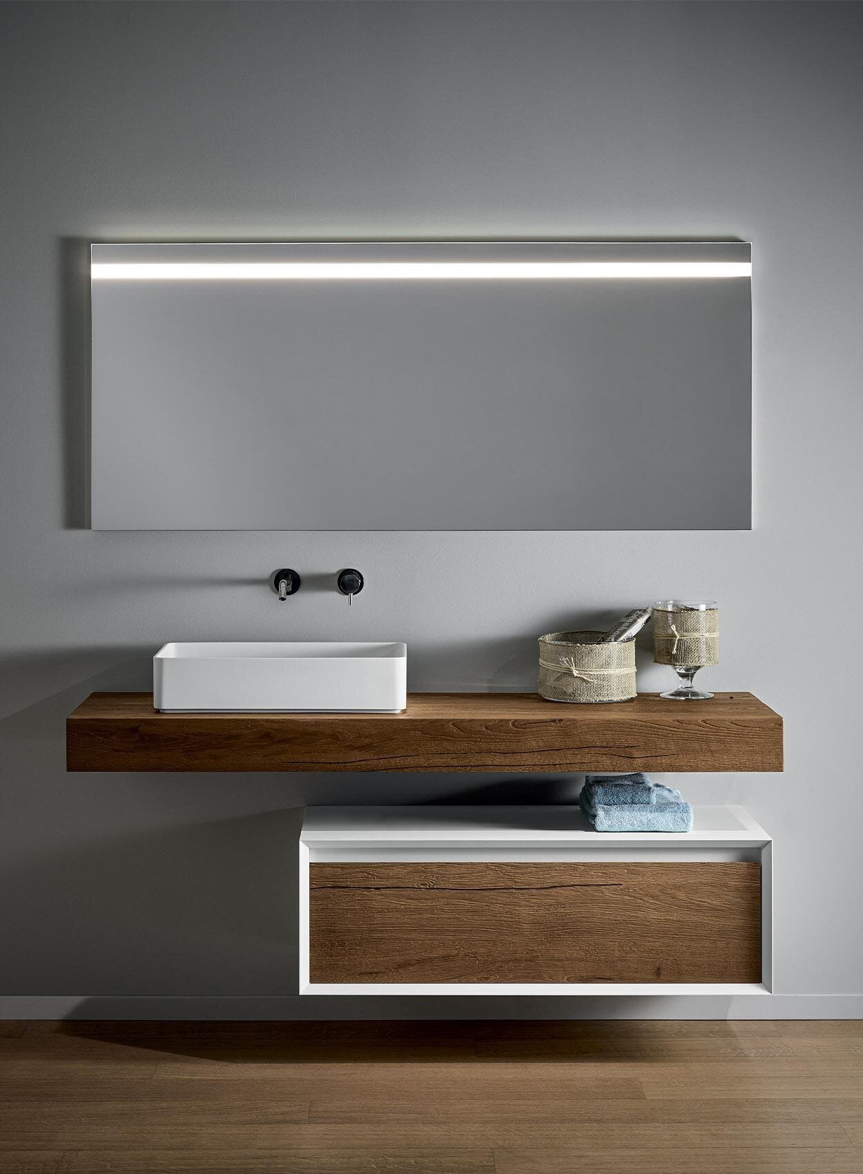 Top in legno con mobile IKS Full