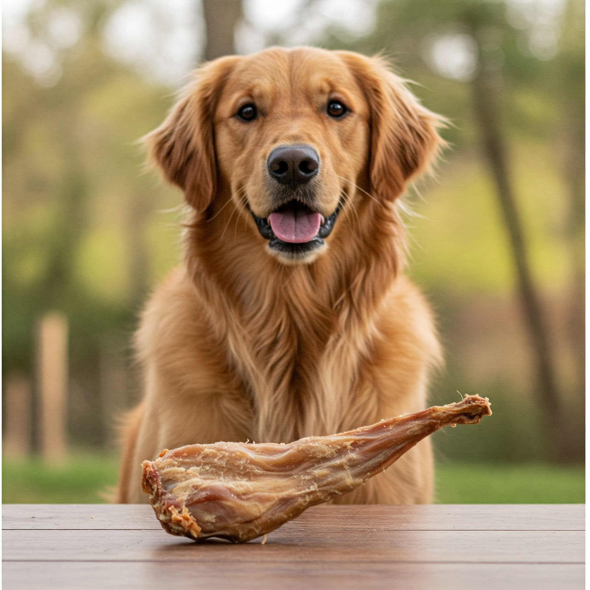 Gently dried rabbit legs with bone, natural source of calcium for dogs, healthy and easily digestible exotic meat treat for all breeds