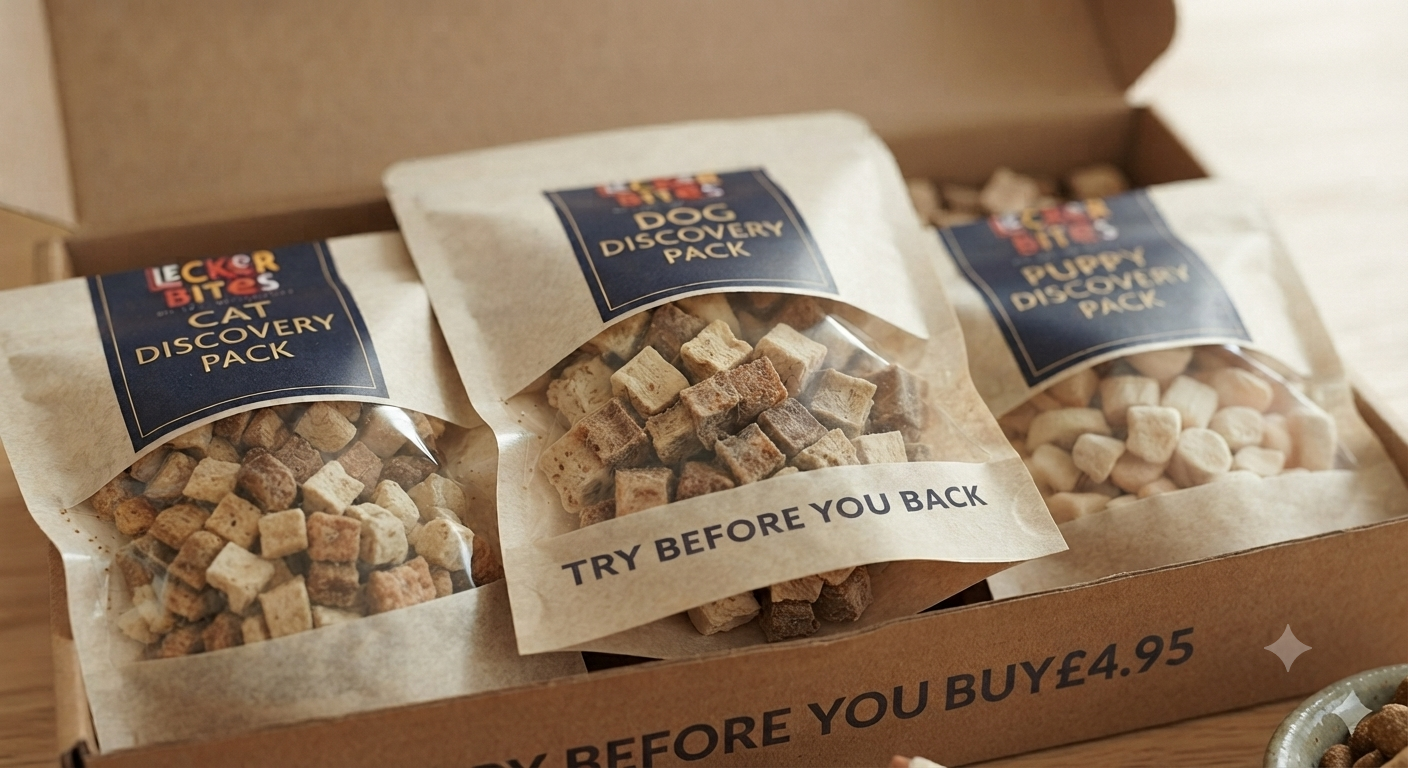 Lecker Bites premium freeze-dried dog and cat treats samples (Copy) (Copy)
