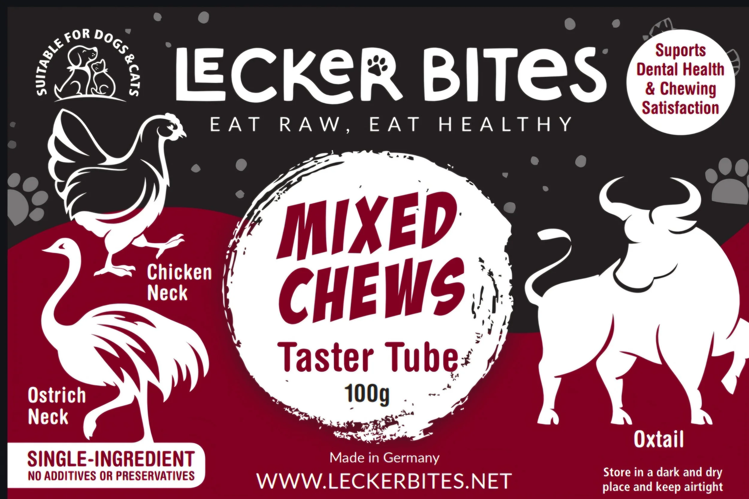 Taster Tube Chews - Natural Dental Chew Mix