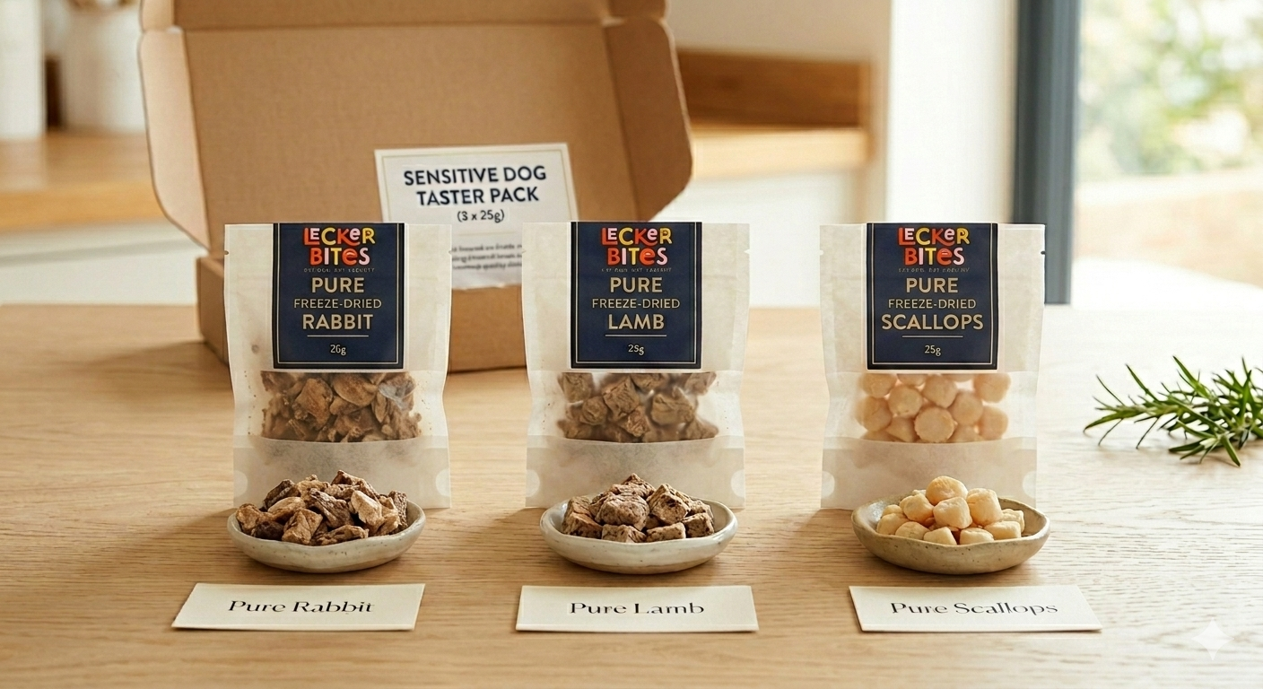 Sensitive Dog & Cat Taster Pack (3 x 25g) – Freeze-Dried Pure Discovery Box