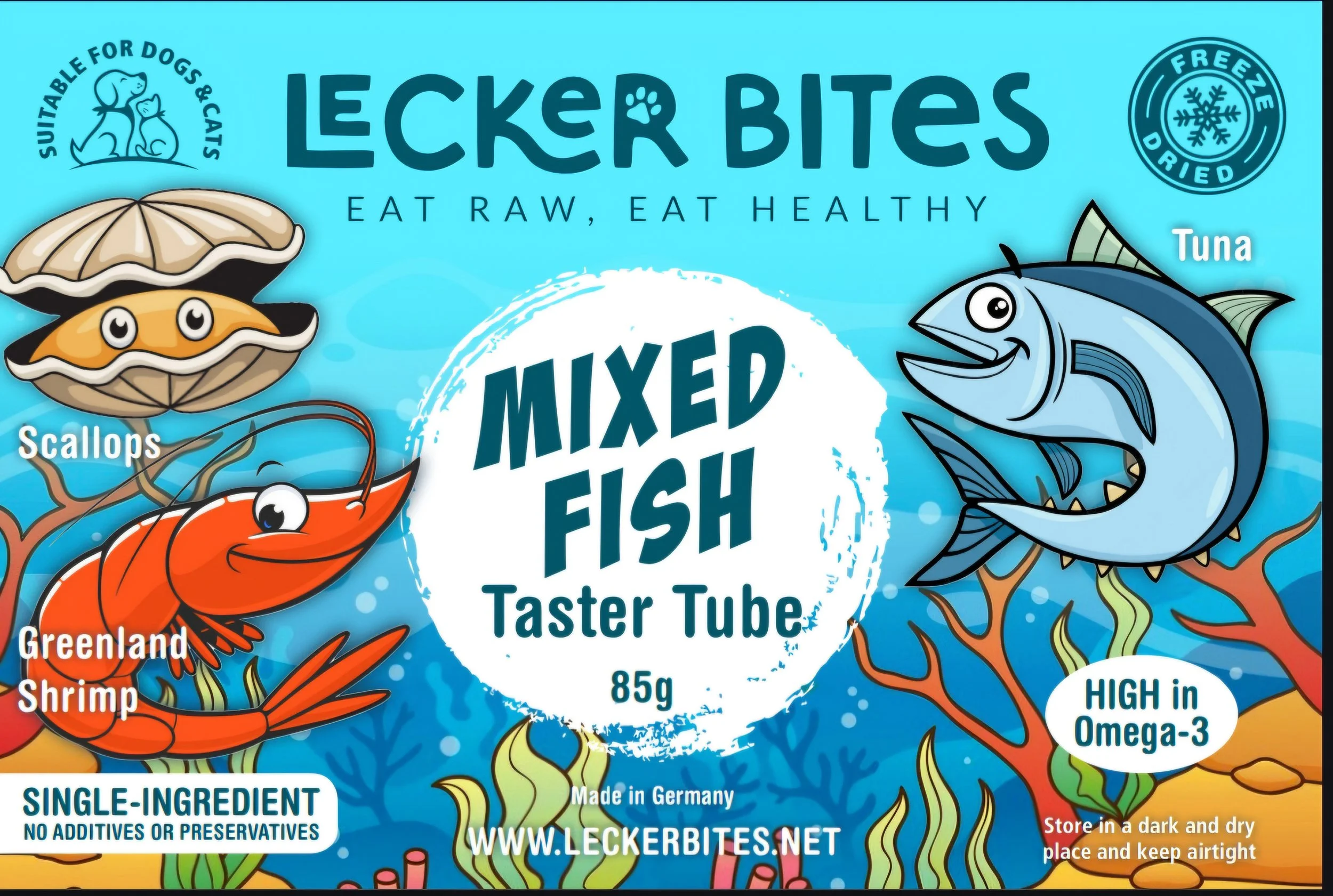 Taster Tube Fish Mix - Healthy Seafood Snacks for Pets
