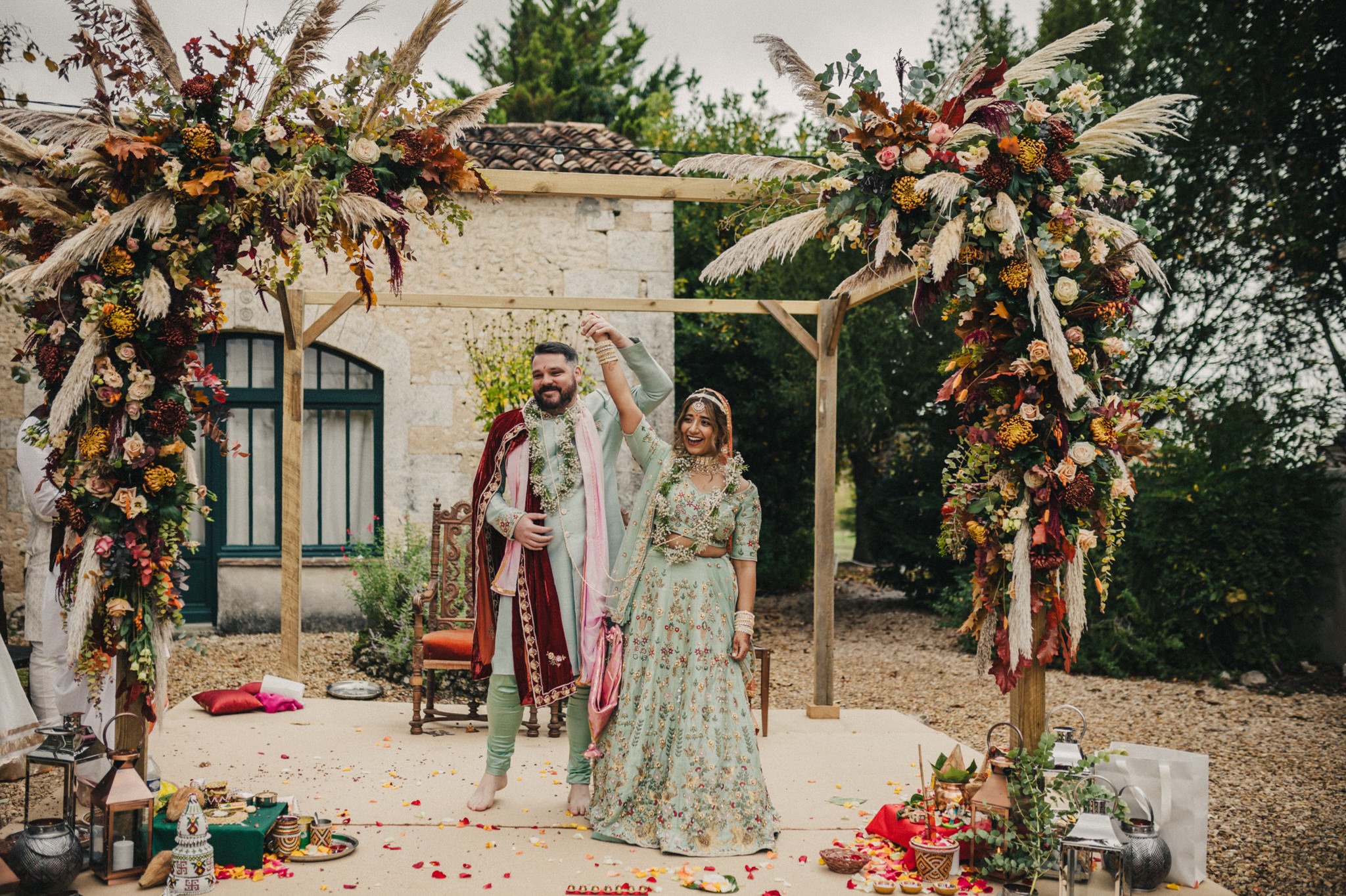 Sonam & David Hindu ceremony Manoir de Longeveau France-042.jpg