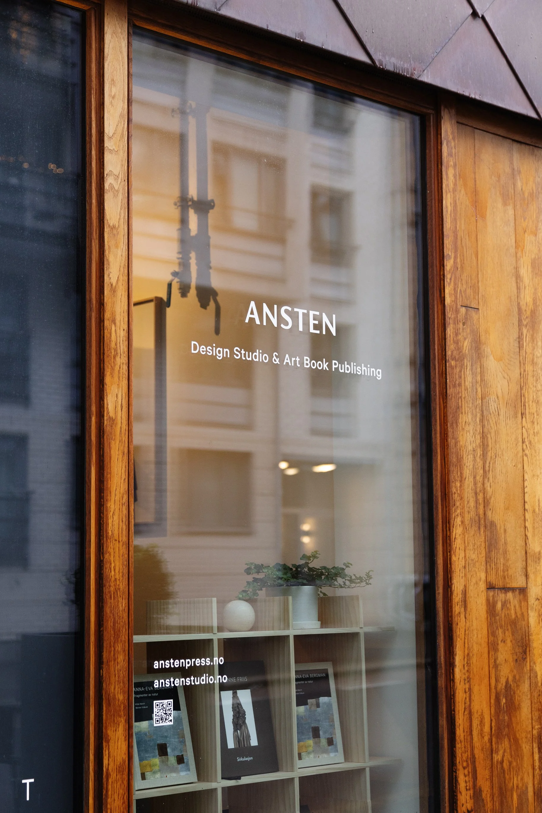 ANSTEN Design Studio & Art Book Publishing - window display