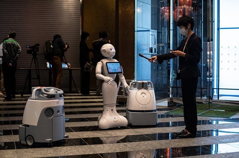 Robots in Hotels  With robots, hotels reduce their dependency on staff members doing &ldquo;low value&rdquo; tasks like bringing room service trays to doors, carrying luggage, answering simple request like asking for more towels and cleaning large op