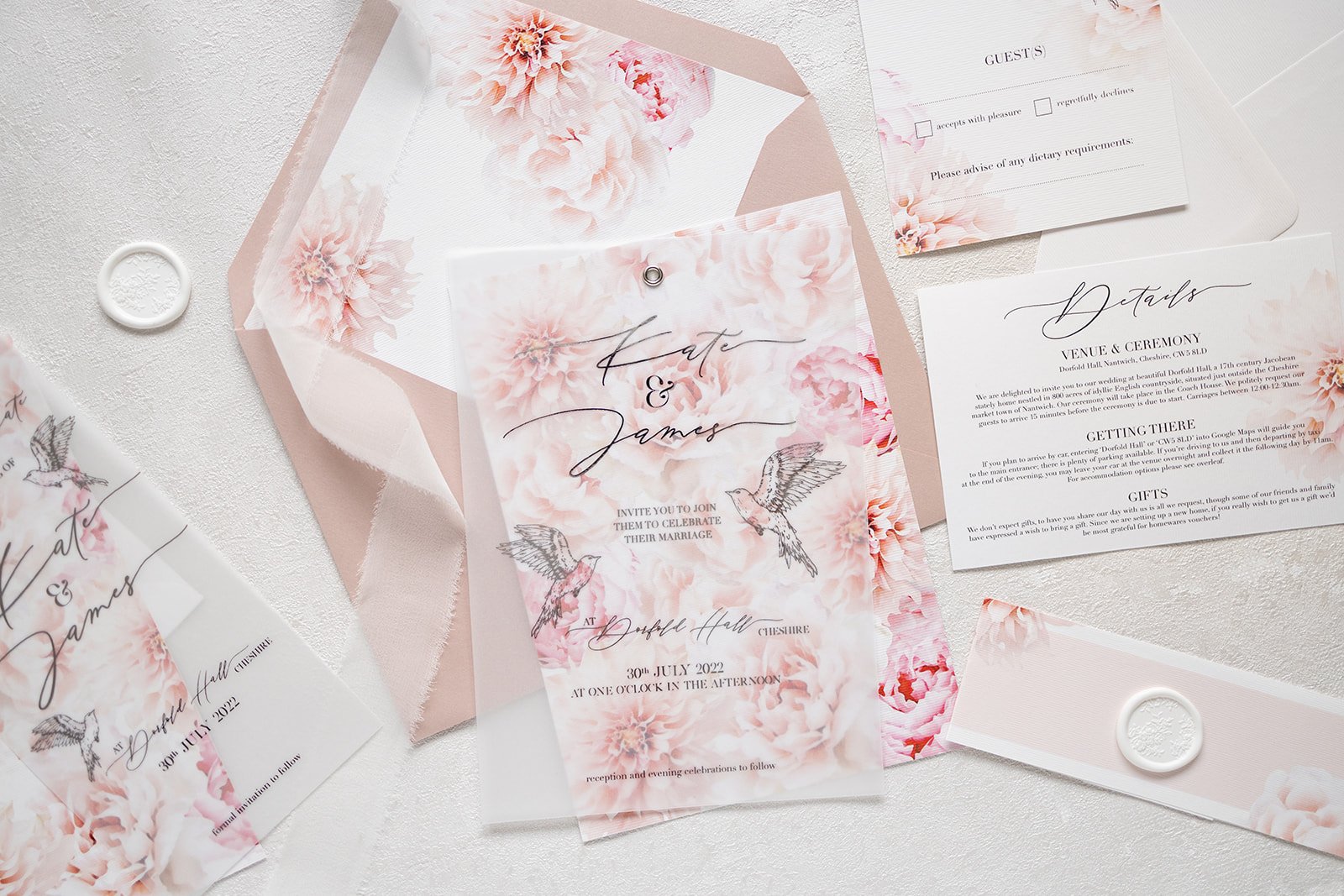 Blush Elegance collection Sample Box