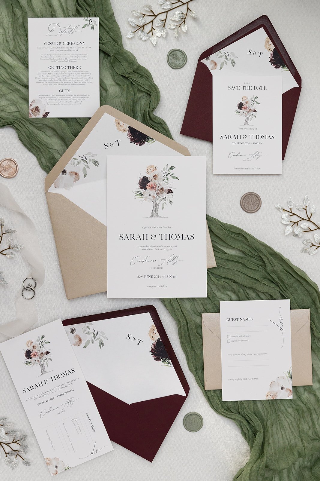 Splendour collection with mix-and-match envelopes