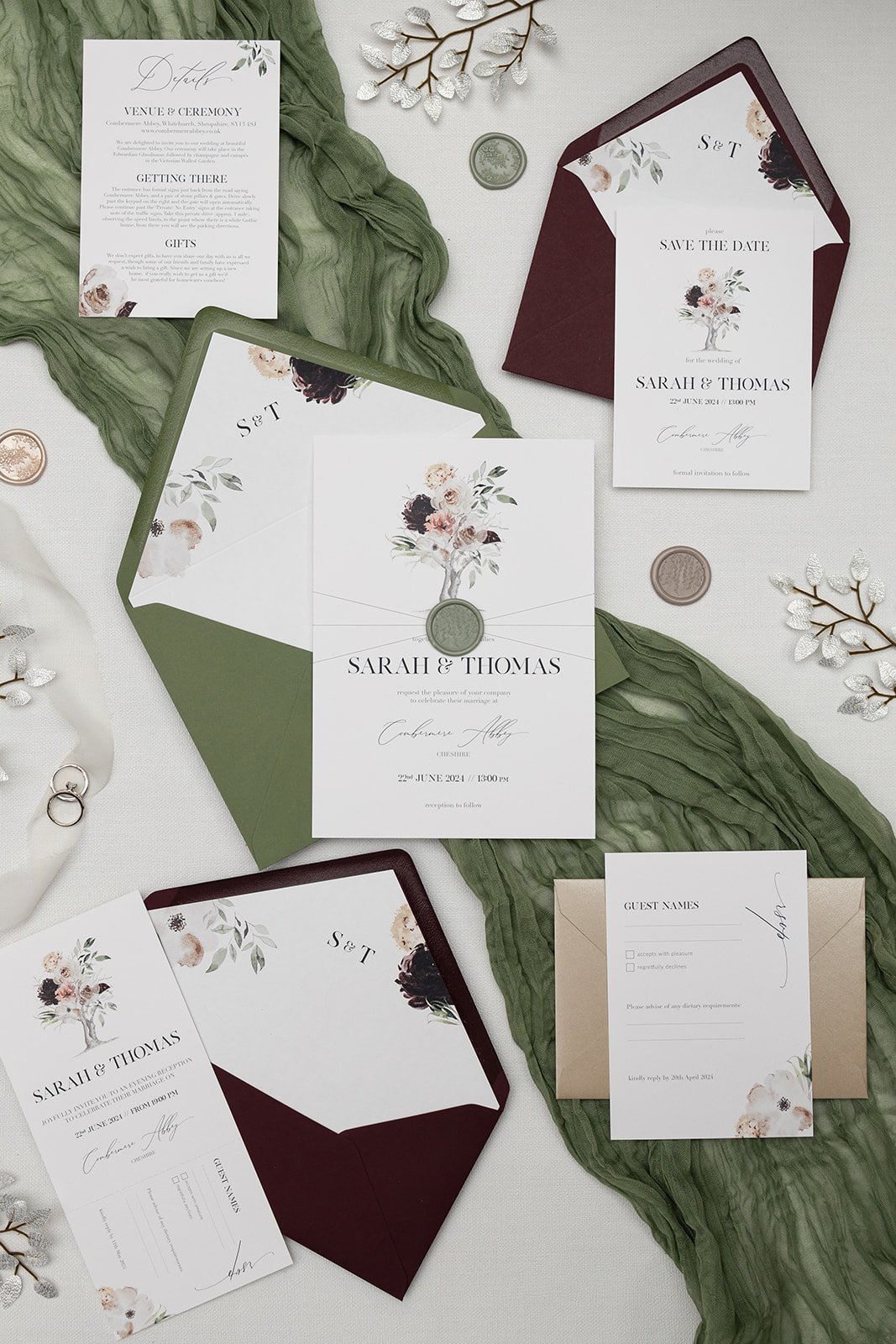 Splendour collection with mix-and-match envelopes