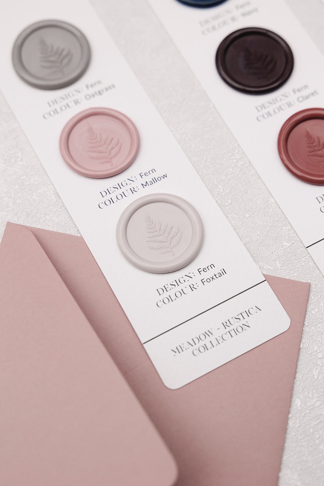 Rustica Meadow wax seal colours