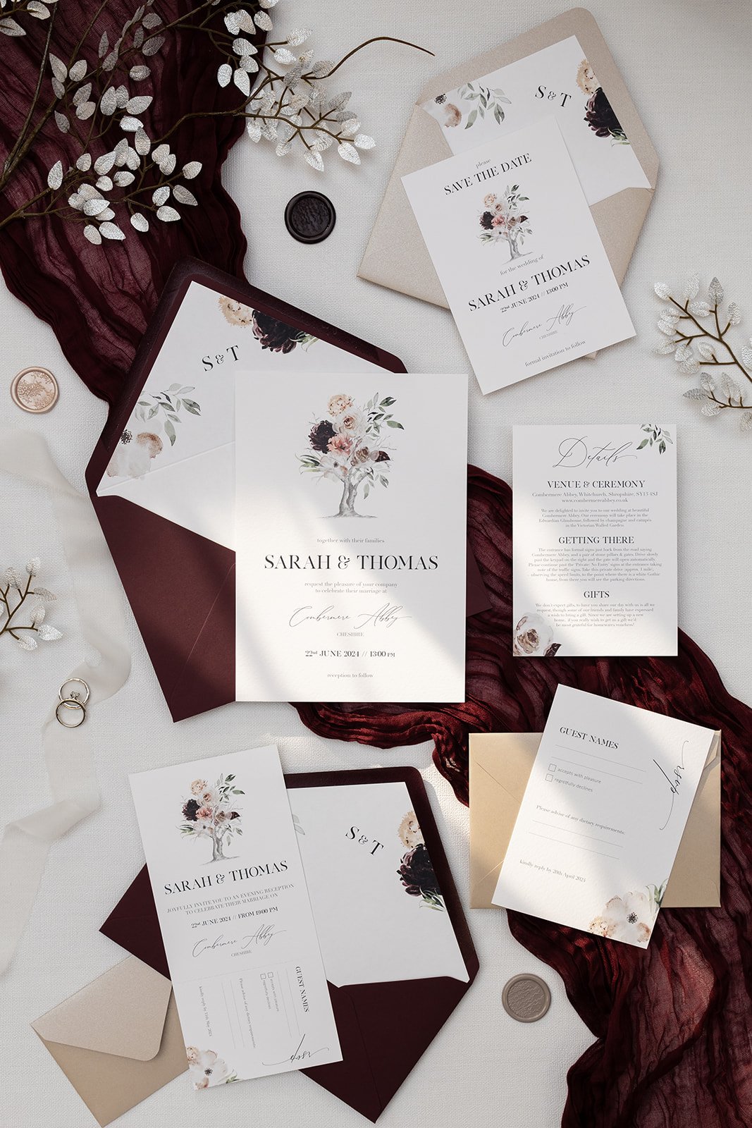 Splendour collection with mix-and-match envelopes