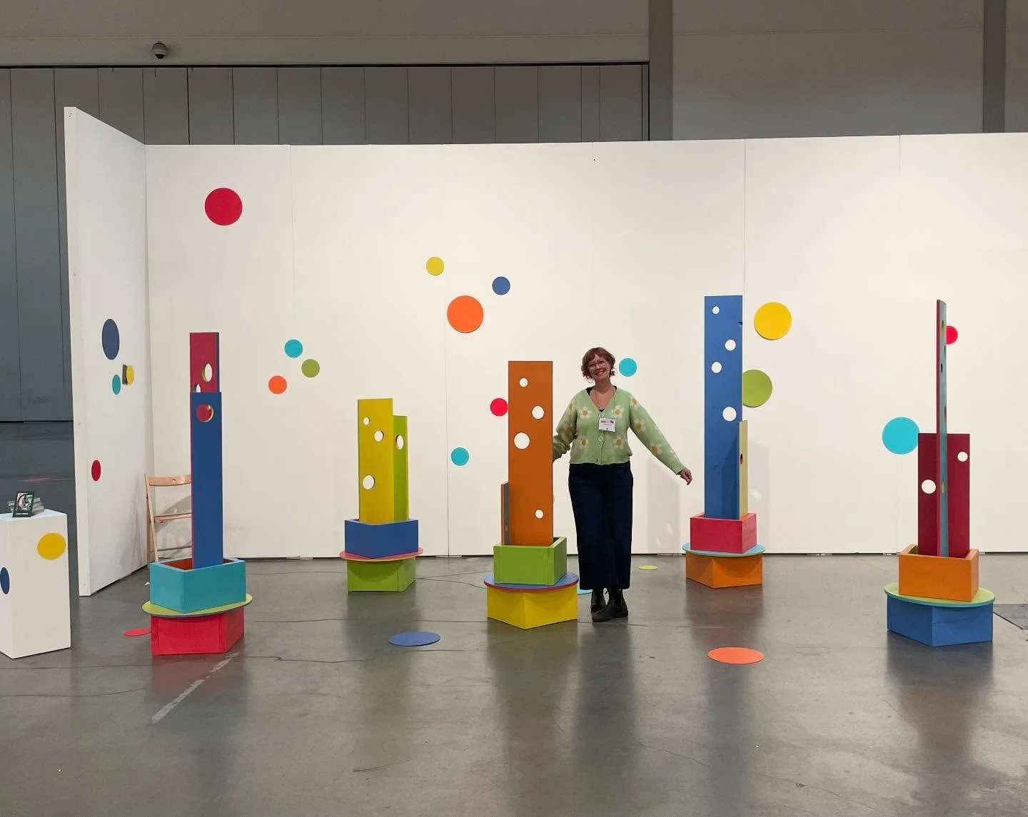 Thrilled to have my installation piece Eye Spy @artistprojectto this year!  This project was created with the intention of bringing people together in the spirit of play, so don&rsquo;t be shy, have a spy and feel like a kid again! 🔵🟢🟠 

Booth I-1