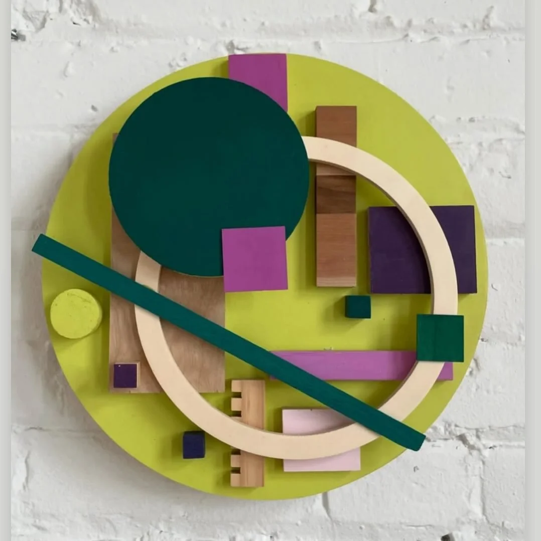 Sold! 🟢 

Happy this piece found a new home via the @dvsa.ca auction! 🙏💚💜

#artauction 
#assemblageart 
#artforyourwalls
#dundasvalleyschoolofart