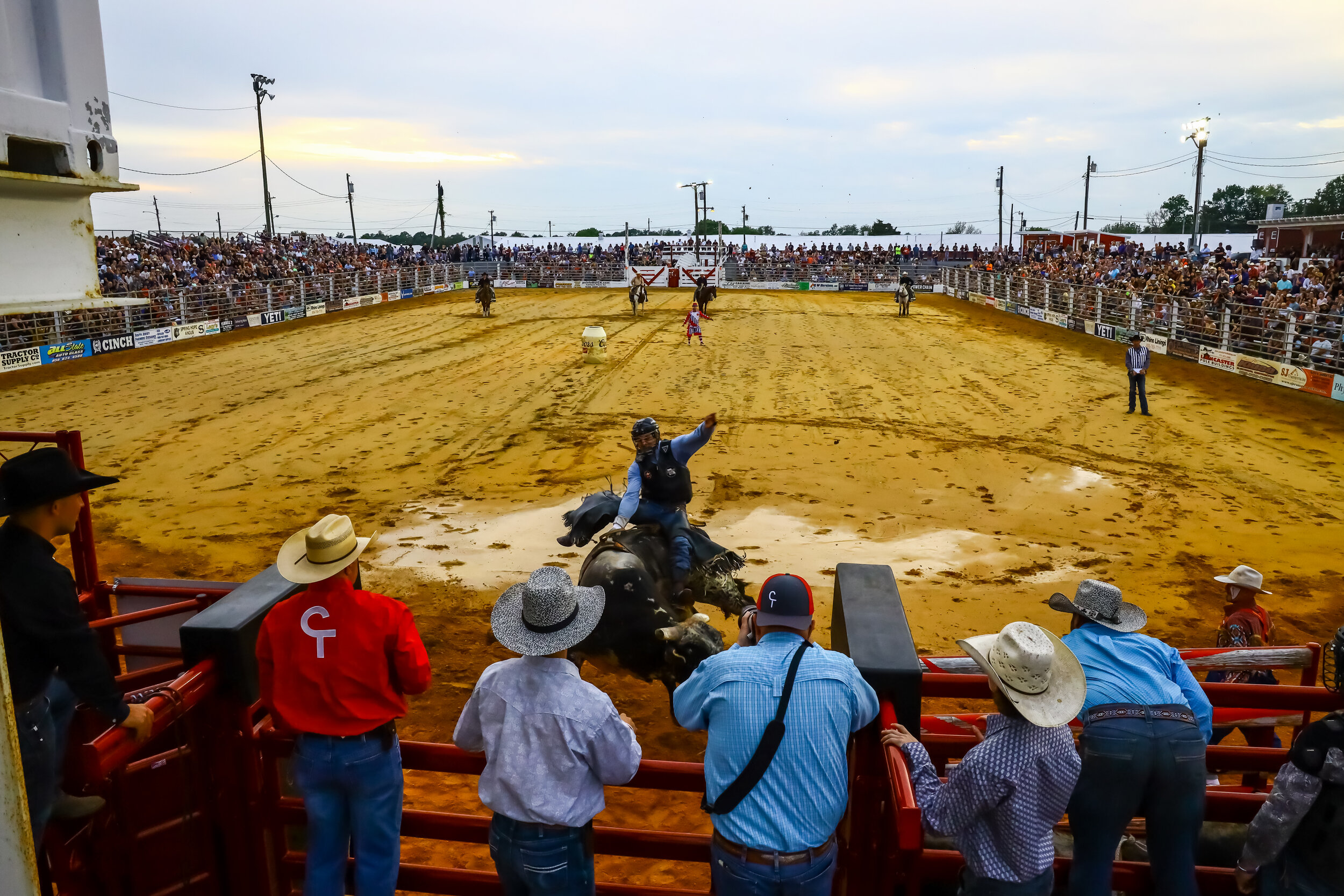 Bull riding is one of the most intense and exciting events at the rodeo, requiring acute mental and physical toughness. Bull riders are required to last 8 seconds on a bucking bull to receive a score—all while using just one hand.