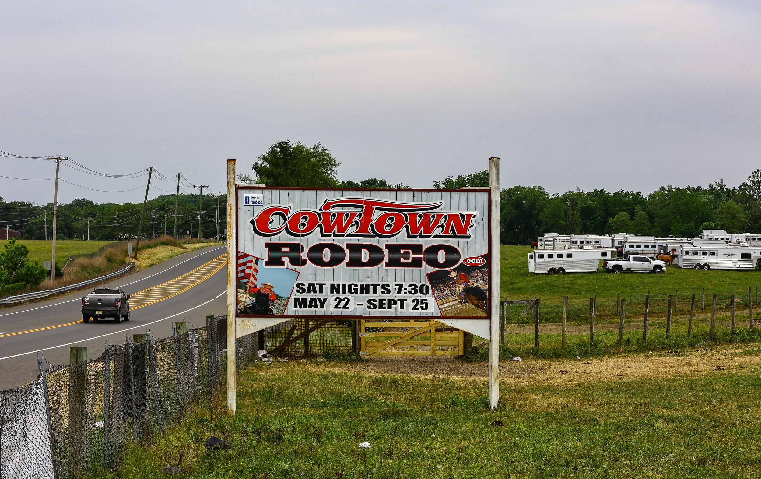 Cowtown Rodeo is located just 7 miles from exit 1 on the Jersey Turnpike and 36 miles south of Philadelphia in Pilesgrove, New Jersey. It's also the only rodeo in the state.