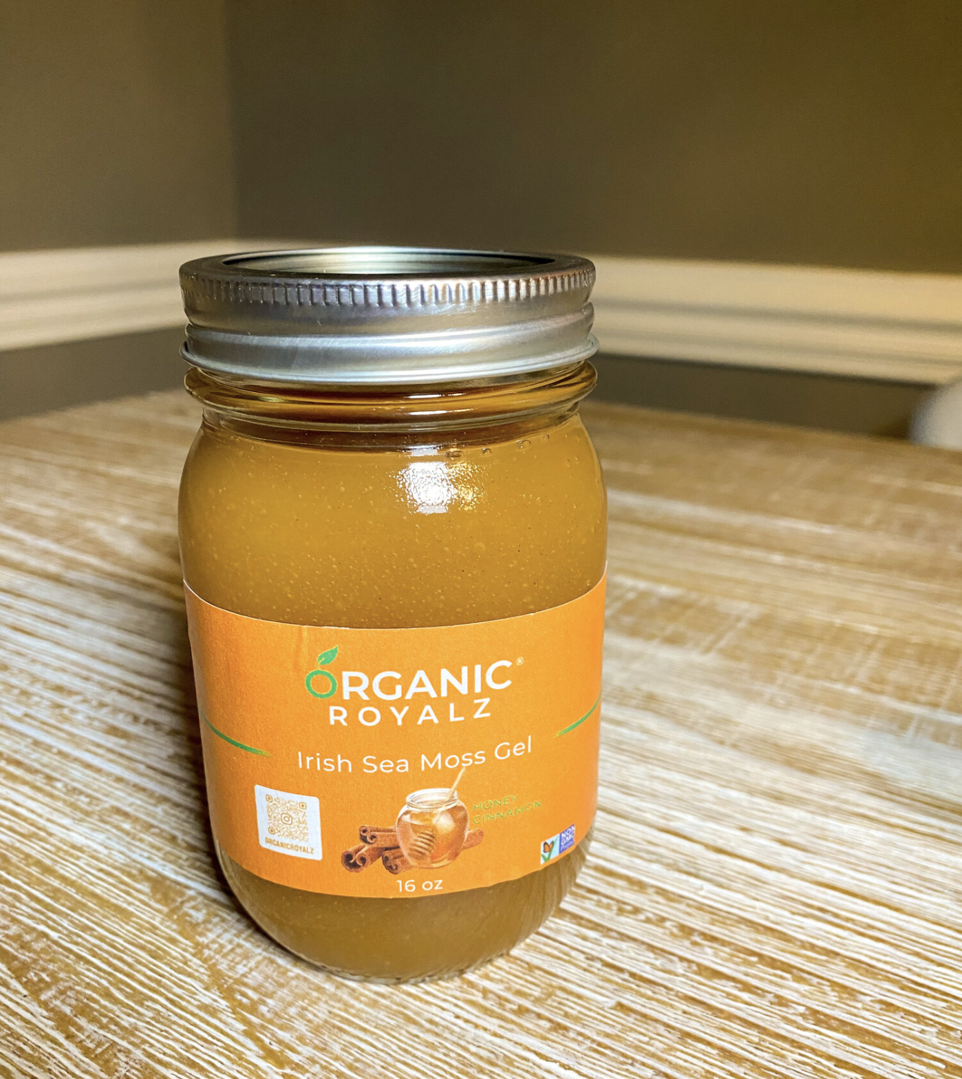 Honey Cinnamon Wildcrafted Sea Moss Gel 16 oz — Organic Royalz