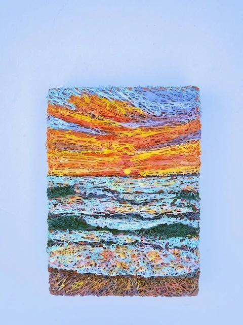 "Saffron Glow" 5"x7" Original Painting