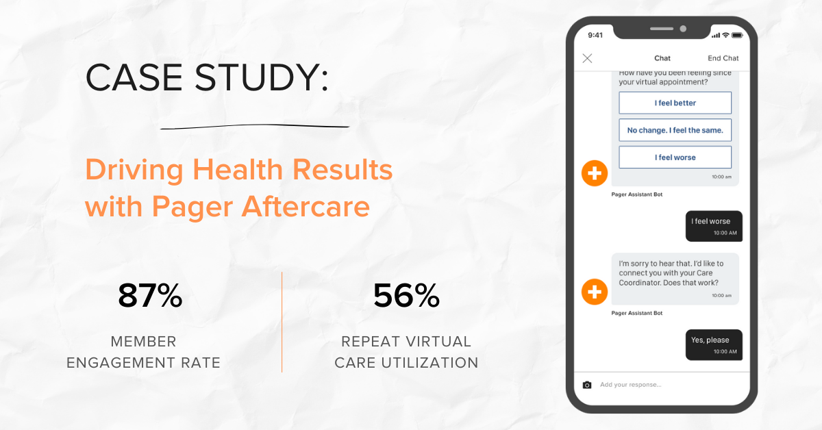 Case Study Driving health results with Pager Aftercare Pager