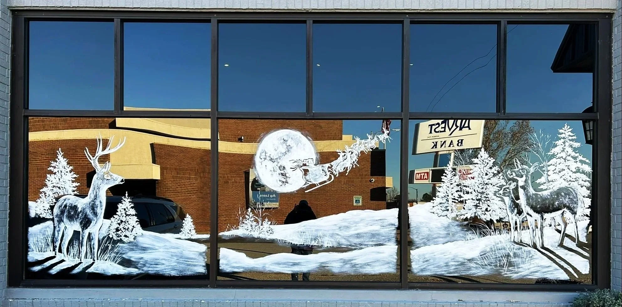 Holiday Window for Stockwell & Connors in Jay, Oklahoma. 5.25'x 13.8'. 2025. 