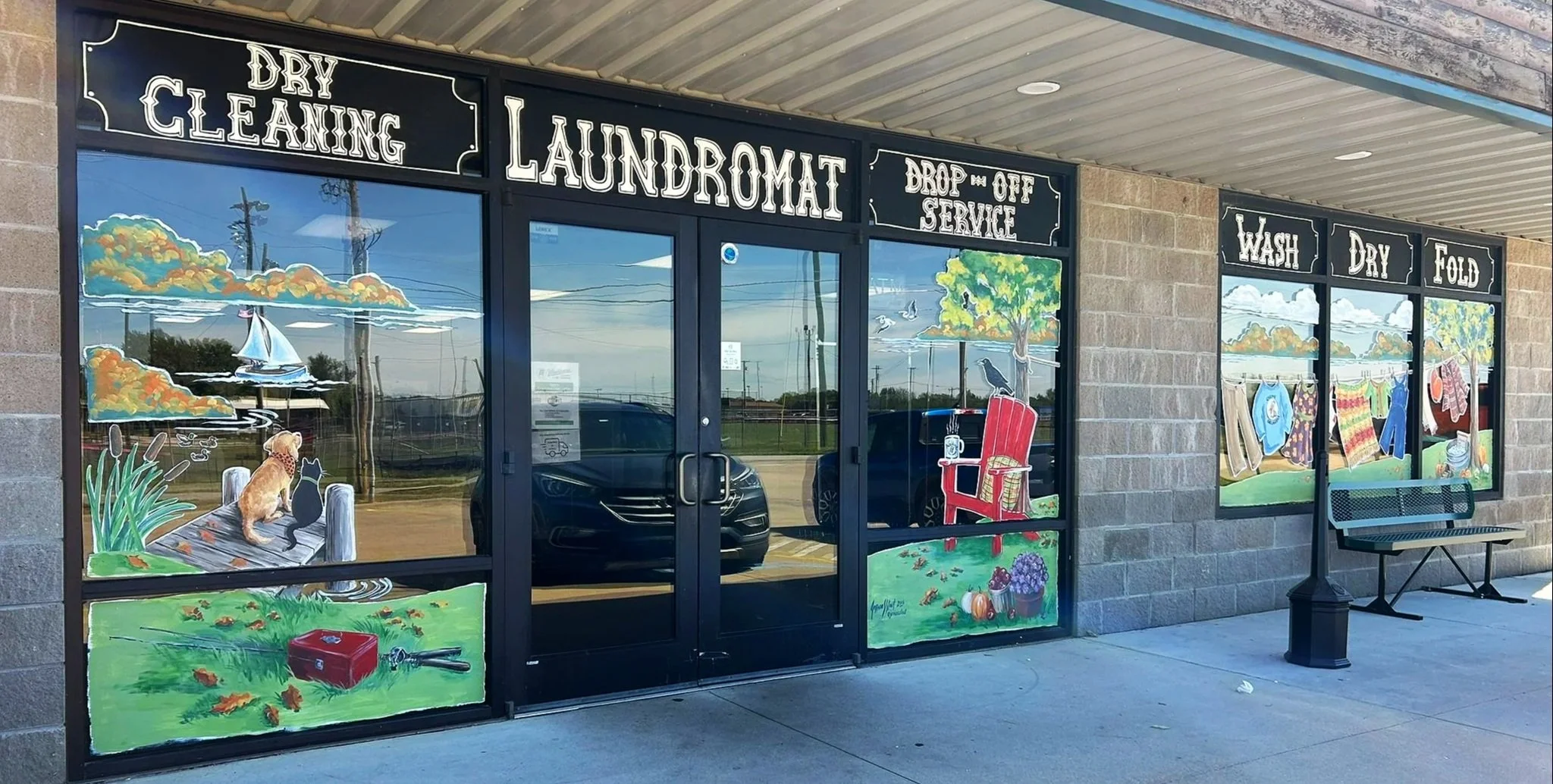 Fall updates at the Washboard Laundry in Grove, OK. 2026.