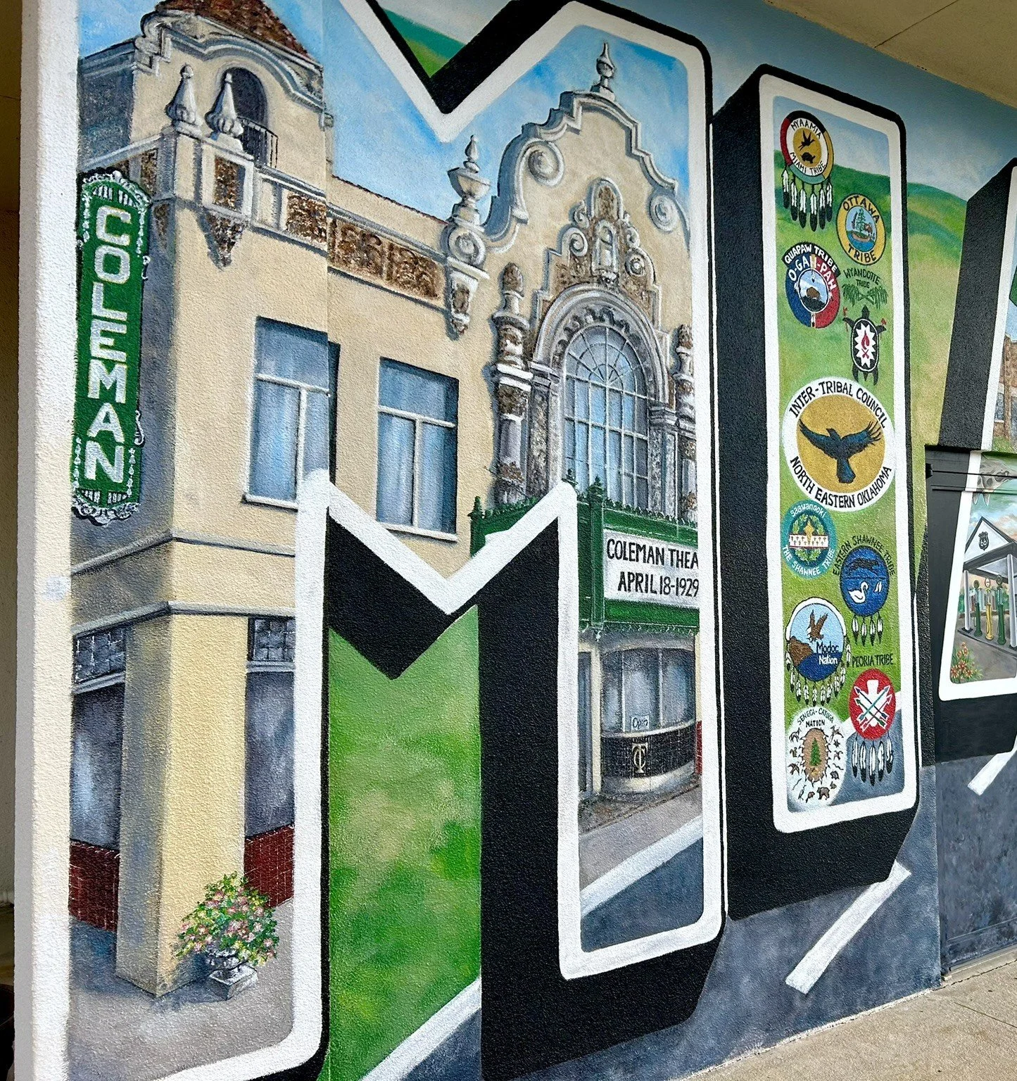 Detail, Miami Oklahoma Route 66 Mural. 2025.