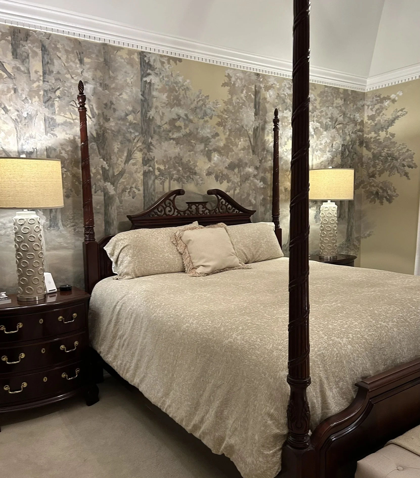 interior Oak Forest Mural. 8.3'x 16.25'. Miami Oklahoma. 2025.