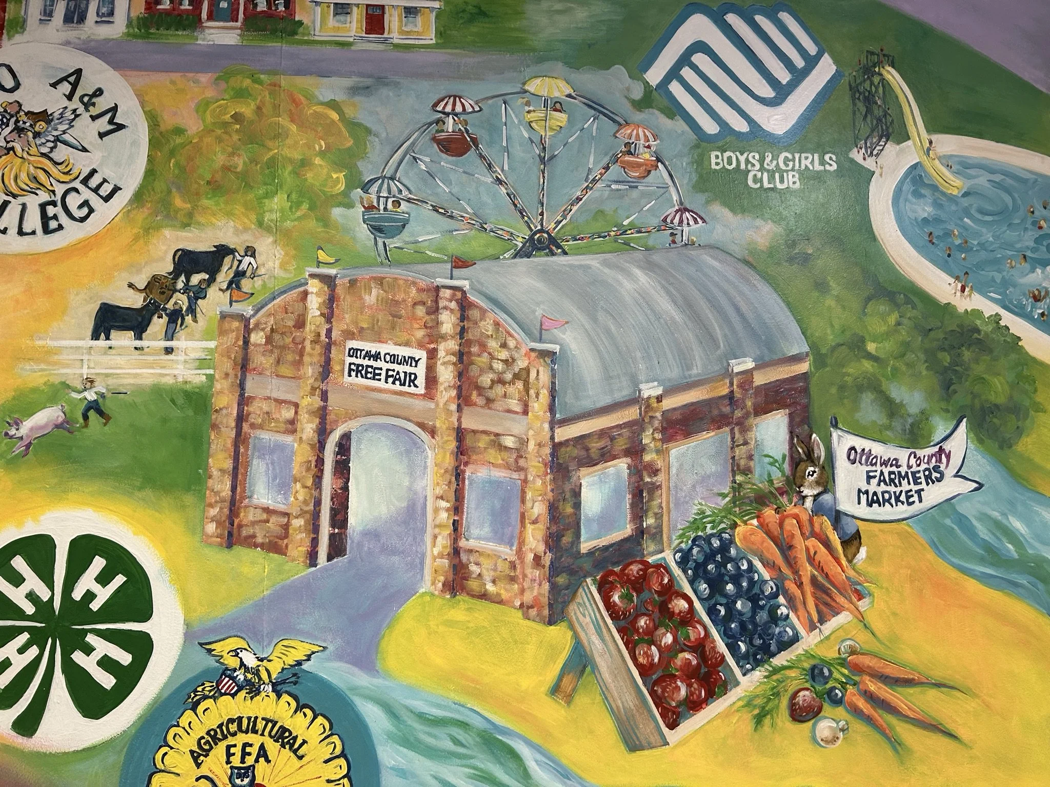Detail, Miami Public Library Mural. 2023.