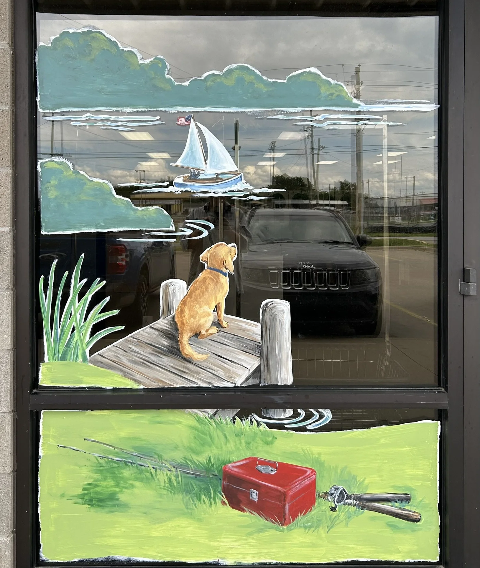 Summer Window Art at The Washboard in Grove, OK. 2026.