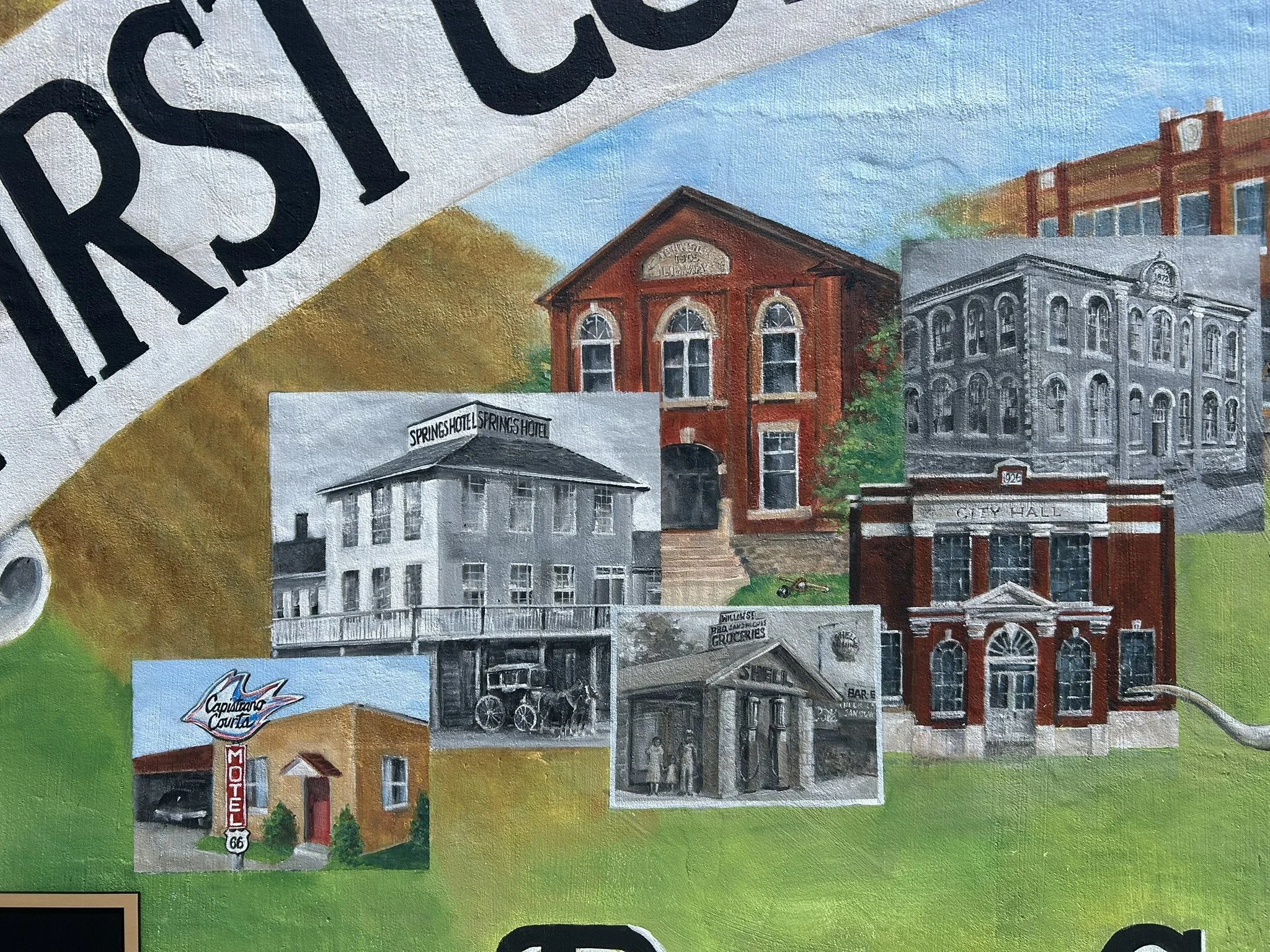 Detail, Mural for Heritage Spirit Park in Baxter Springs, Kansas. 2026.
