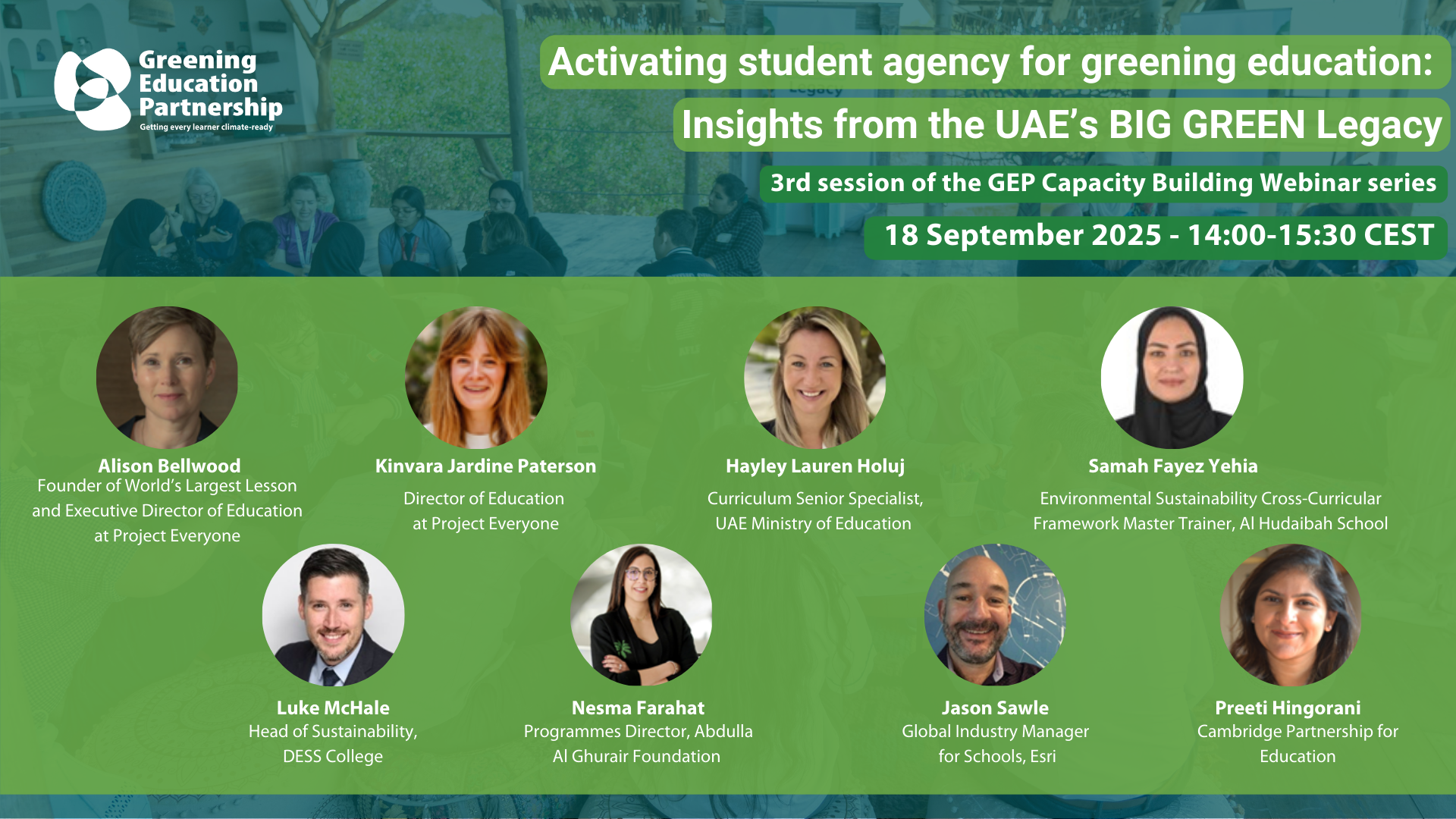 Activating student agency for greening education: Insights from the UAE’s BIG GREEN Legacy
