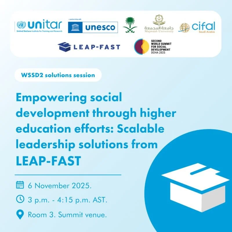 Empowering social development through higher education efforts: Scalable leadership solutions from LEAP-FAST