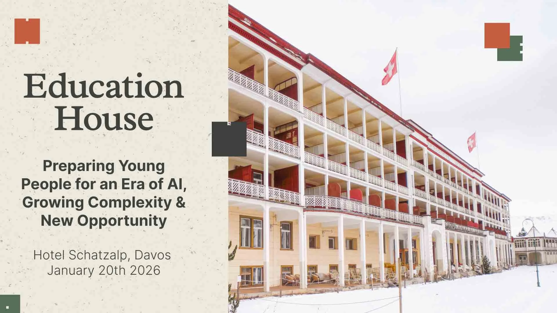 Education at a Turning Point: Preparing Young People for an Era of AI, Growing Complexity &amp; New Opportunity