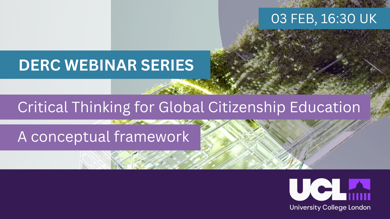 Critical Thinking for Global Citizenship Education: A conceptual framework
