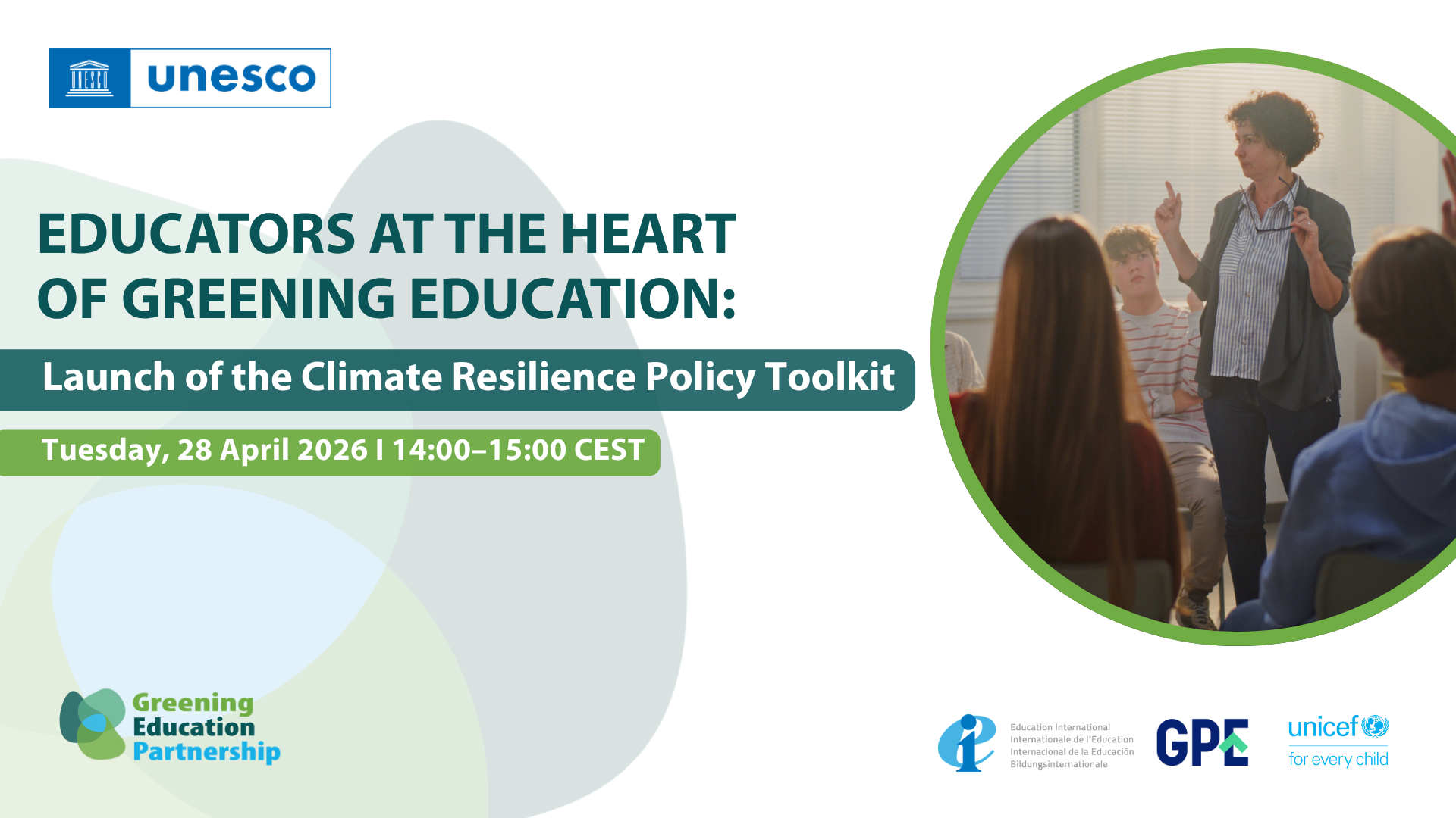 Educators are at the heart of greening education: Climate Resilience Policy Toolkit launching