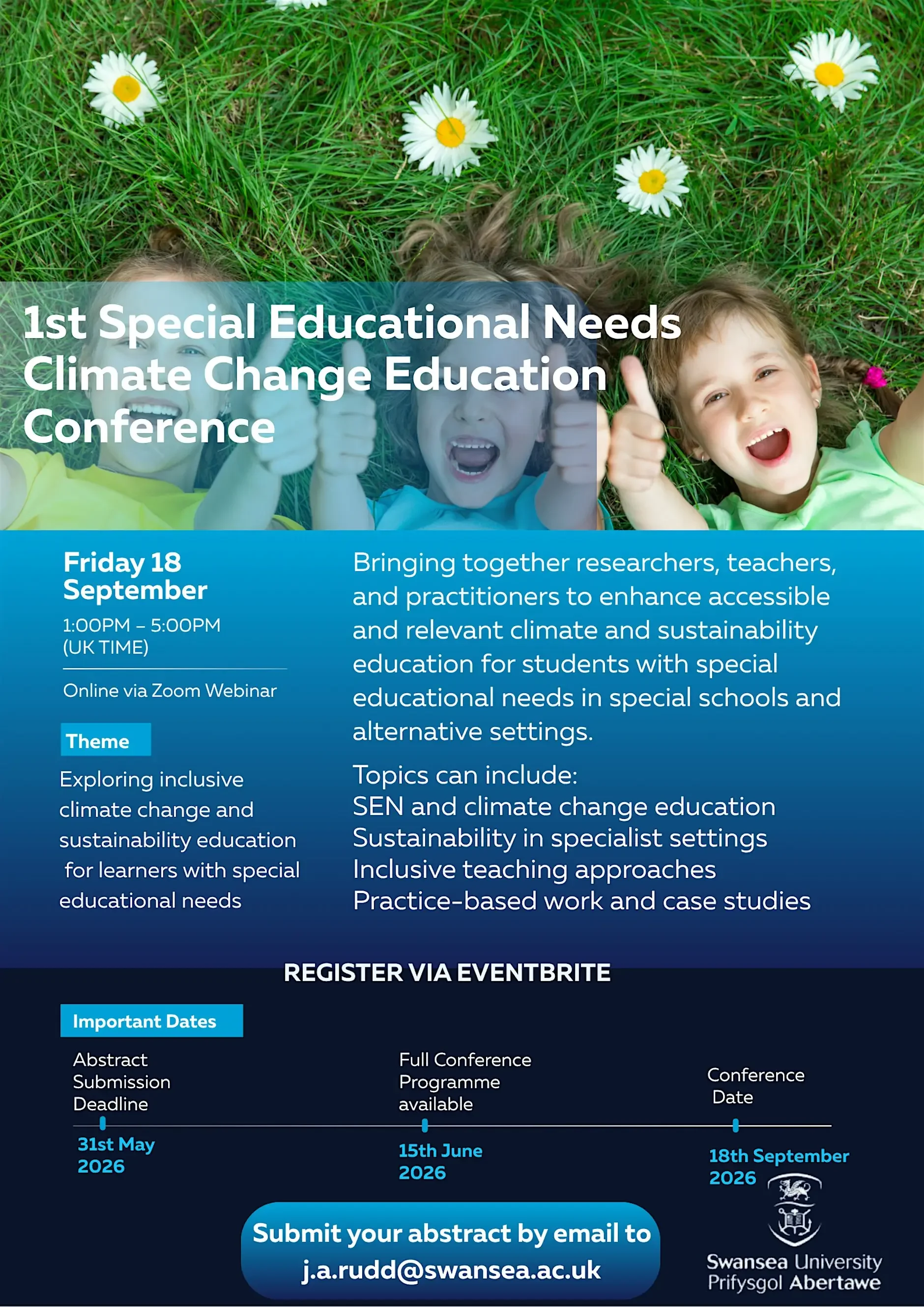 1st Special Educational Needs Climate Change Education Conference