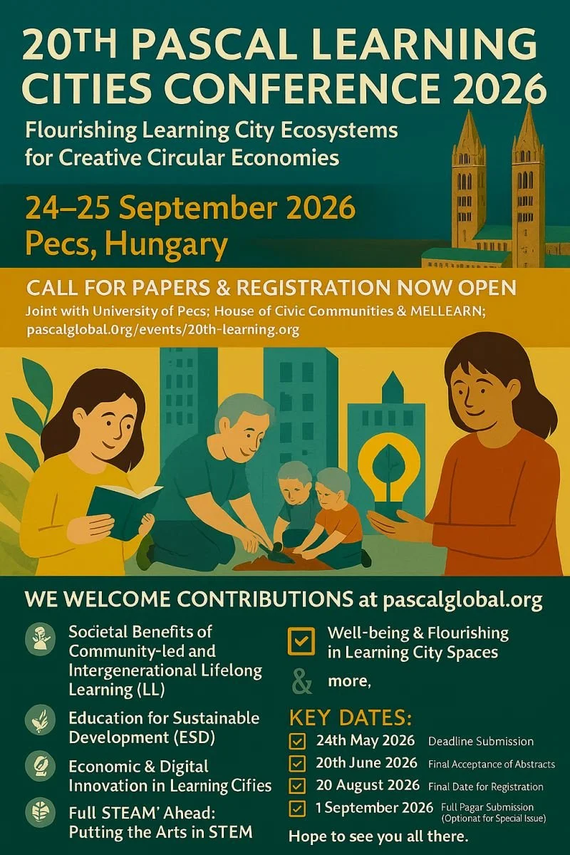 20th PASCAL Learning Cities Conference