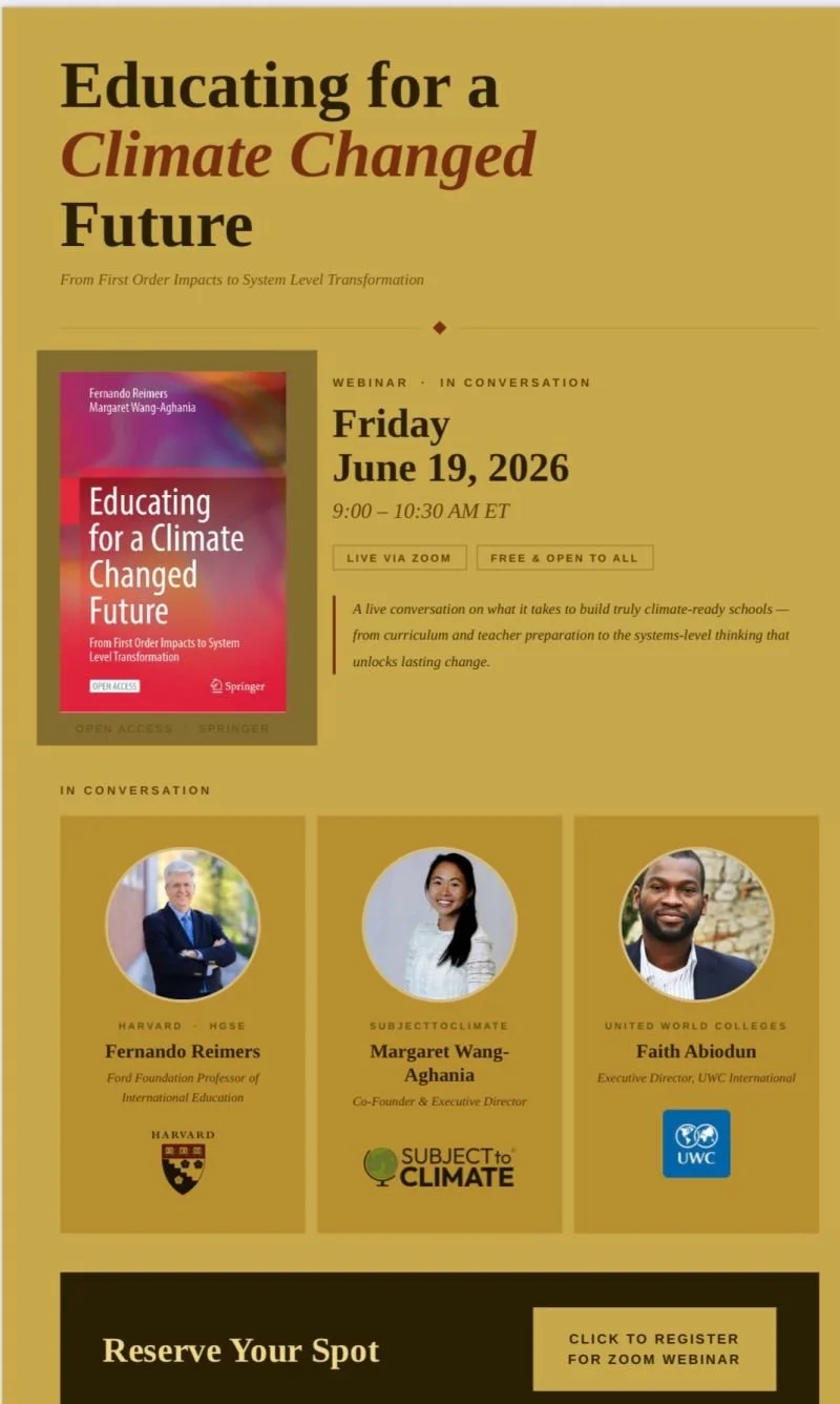 Educating for a Climate Changed Future