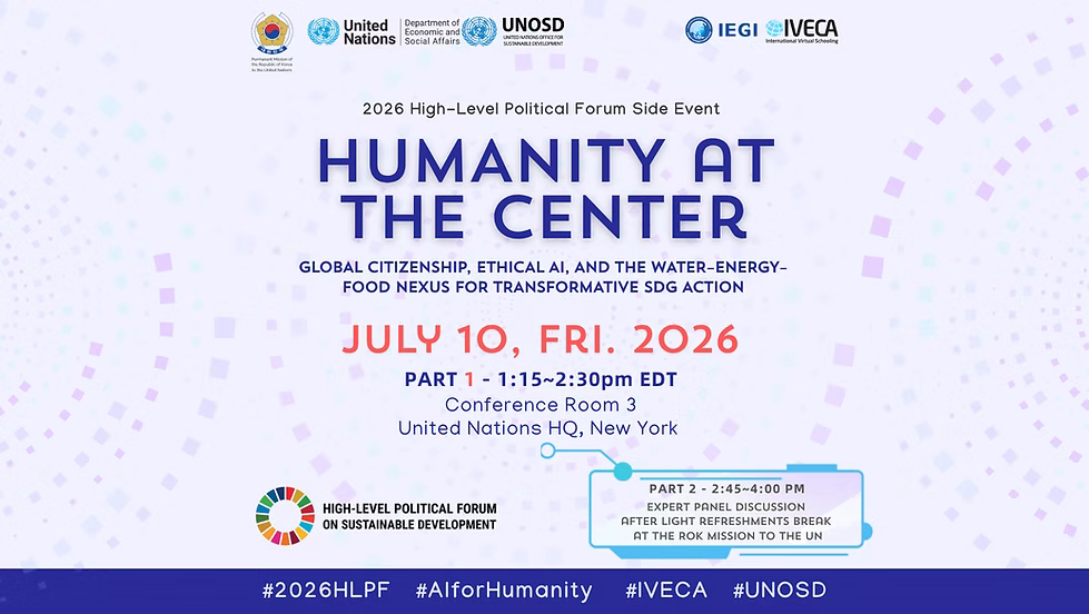 Humanity at the Center: Global Citizenship, Ethical AI, and the Water–Energy–Food Nexus for Transformative SDG Action