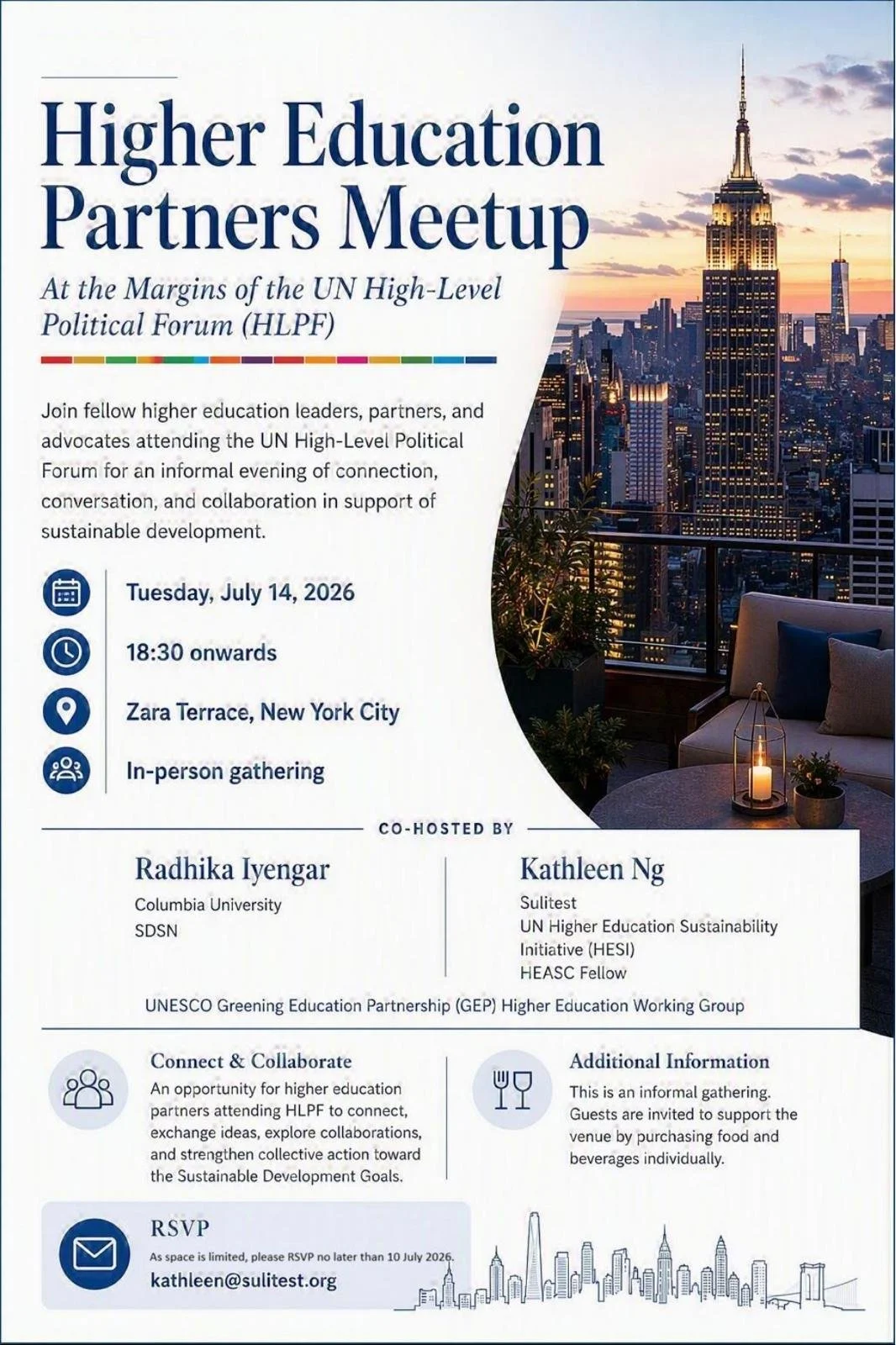 Higher Education Partners Meetup at the margins of HLPF