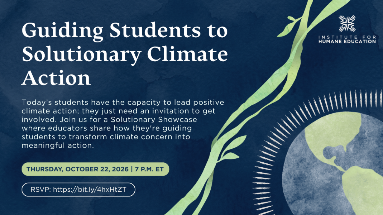 Guiding Students To Solutionary Climate Action