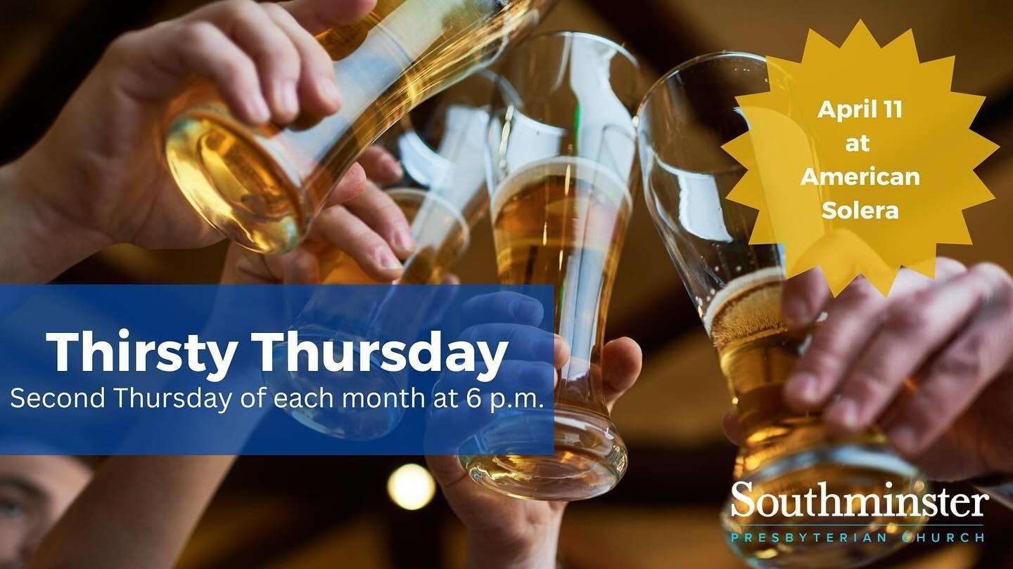 Join us tomorrow at 6 p.m. for Thirsty Thursday at American Solera. We hope to see you there!