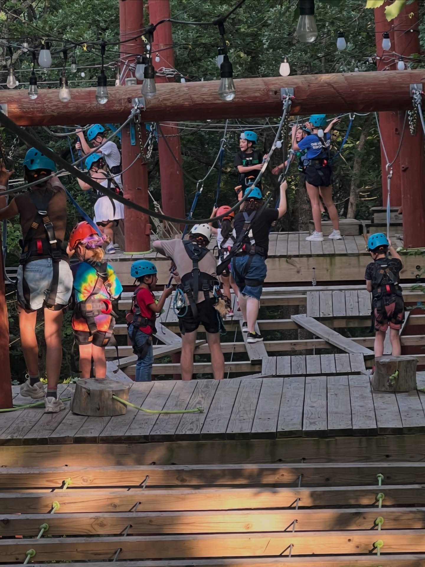 Heights don&rsquo;t scare you when you know you&rsquo;re rooted. These kids and youth took on the ropes course @postoakcanopytours for our June VBS Night &mdash; and proved that being Rooted in God&rsquo;s Love means you can navigate just about anyth