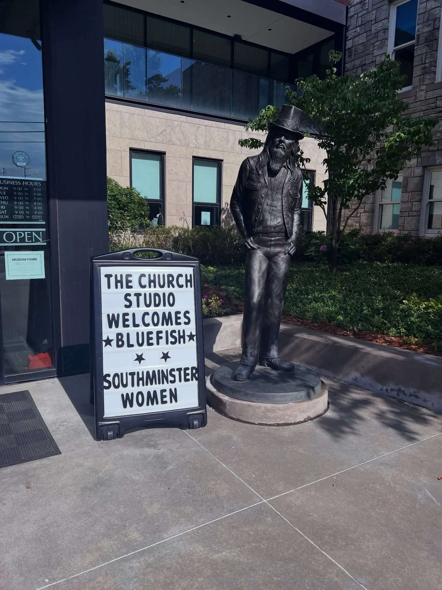 No strangers here. Just two groups of people who love this city, love good music, and are slowly figuring out that they&rsquo;ve been neighbors this whole time. Today our Presbyterian Women&rsquo;s group hosted a tour (all welcome) @thechurchstudio t