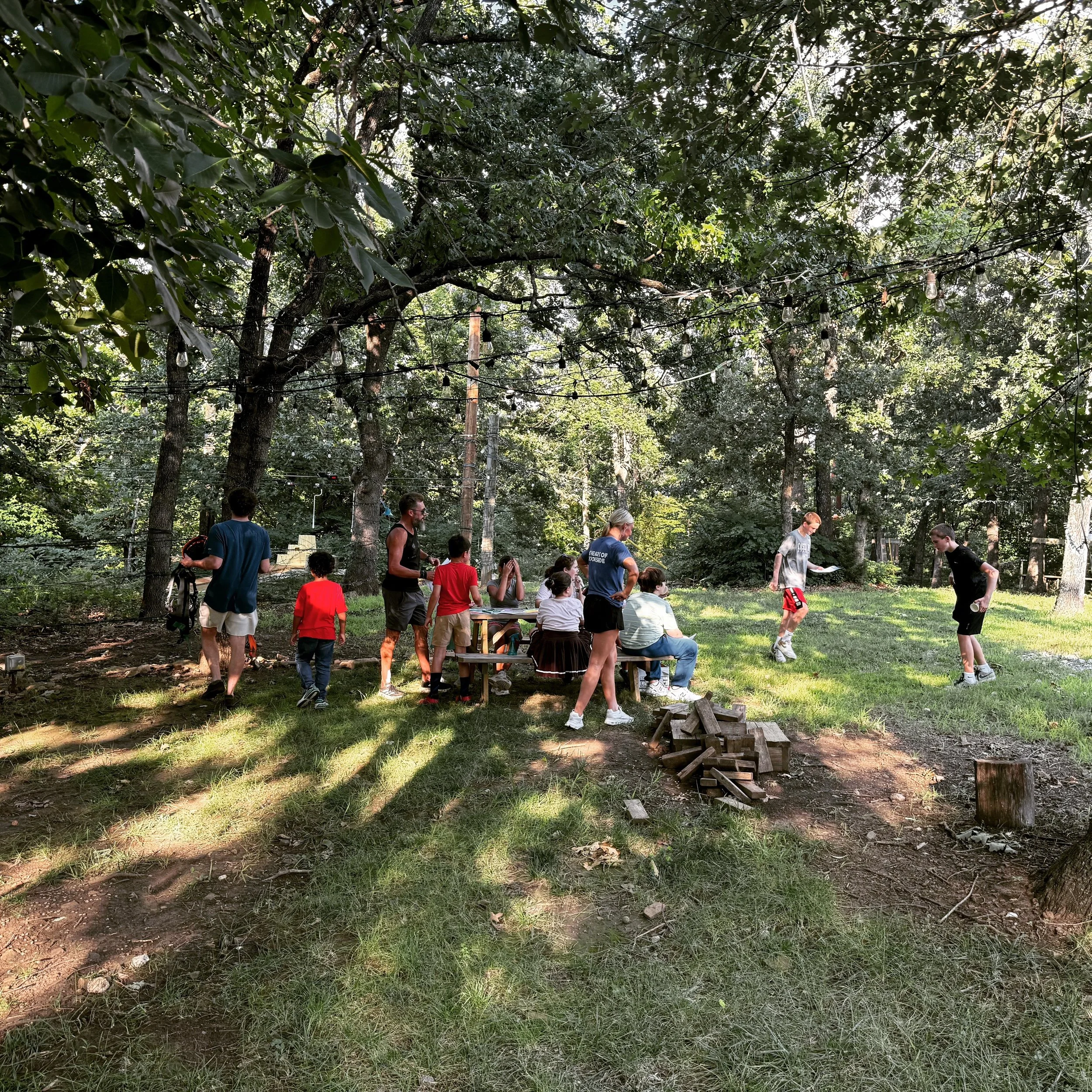 We recognize that the Gospel takes root in a variety of ways. One of those is through the cultivation of the community. Part of building a trusted space means giving the kids in our community real, embodied ways to practice trust. For our July VBS ni