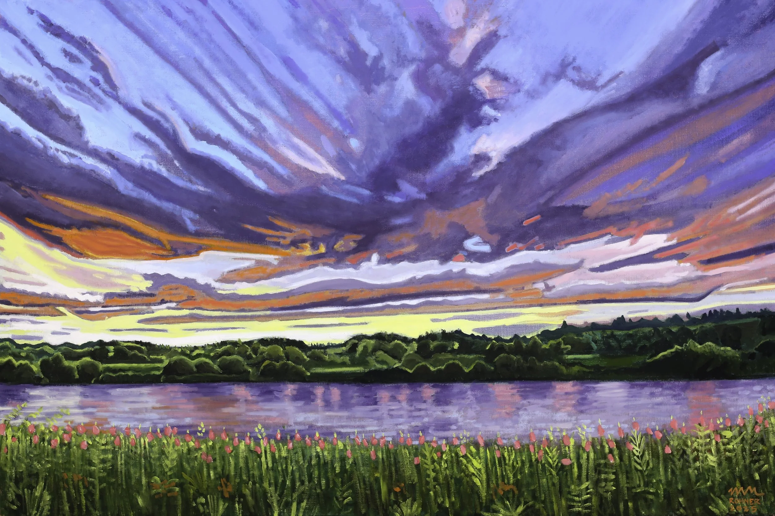 Scottish Sunset, 2025, Oil on linen, 24” x 36”
Price: $3,500 / Sold